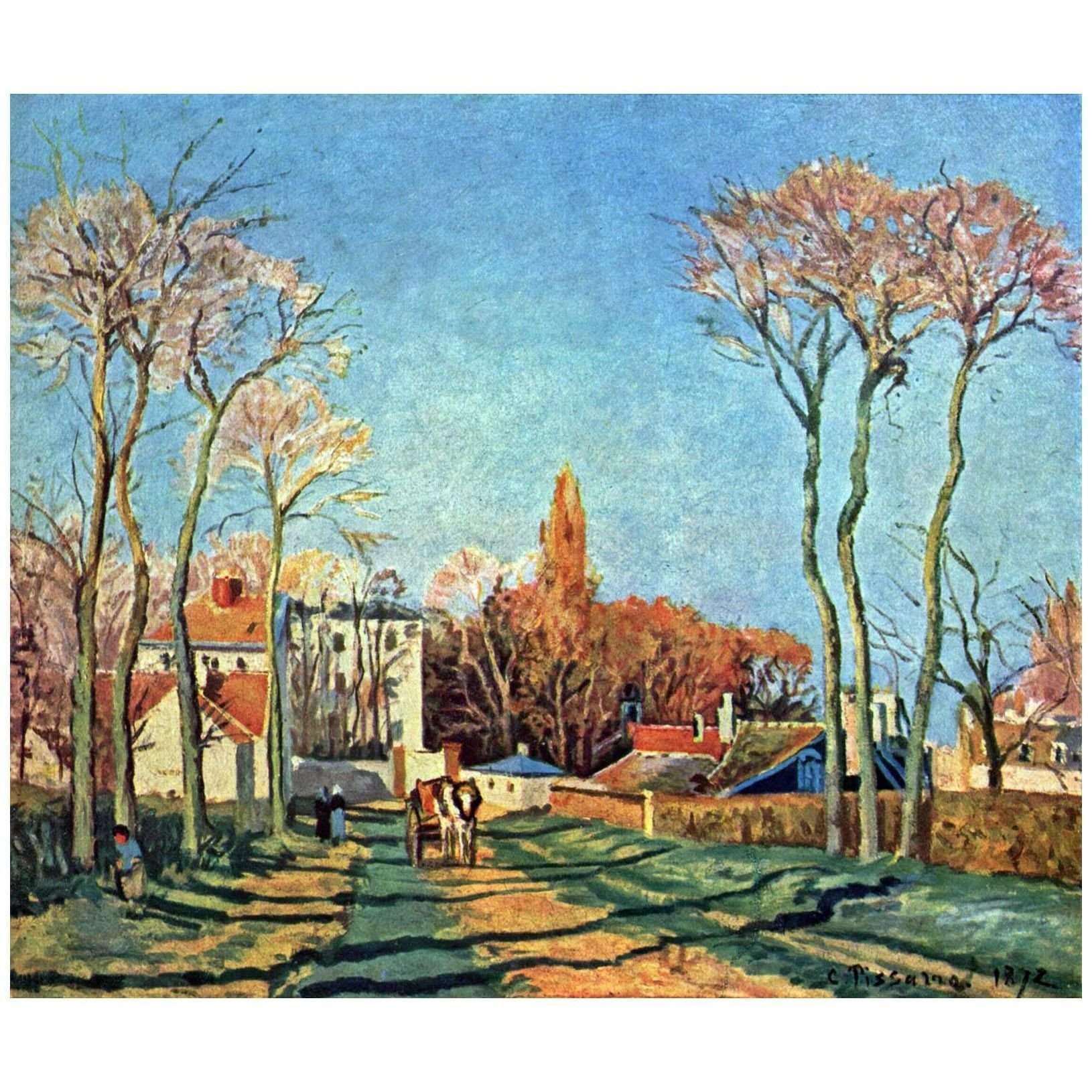  Camille Pissarro. Entr?e du village de Voisins. 1872. Musee dOrsay Paris
