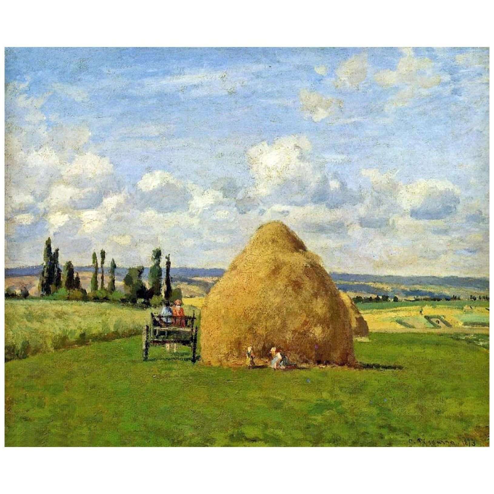  Camille Pissarro. La meule de foin. 1873. Private collection