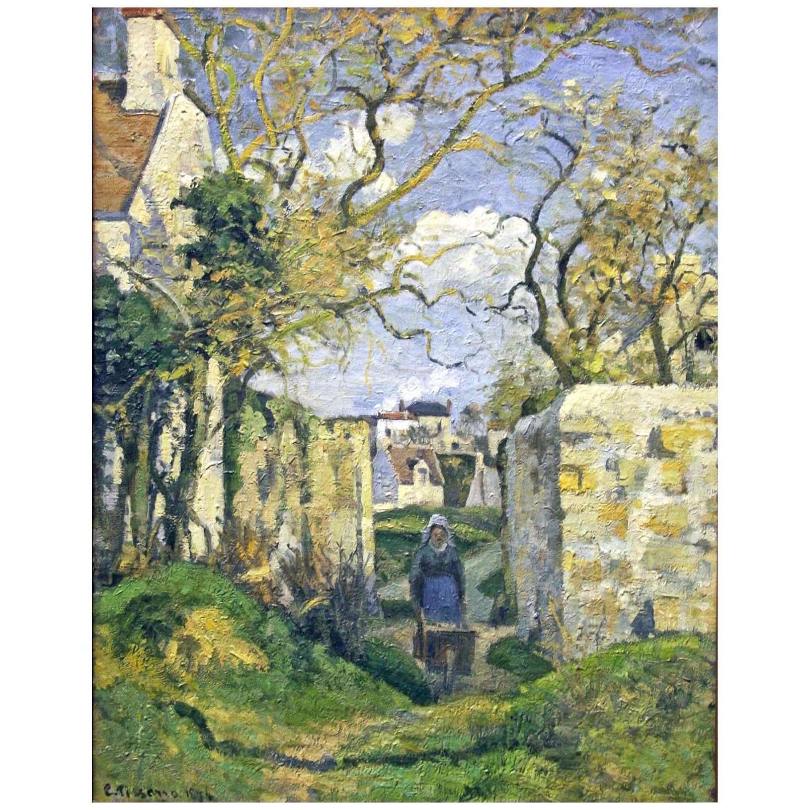  Camille Pissarro. Maison Roudest, Pontoise. 1874. Nationalmuseum Stockholm