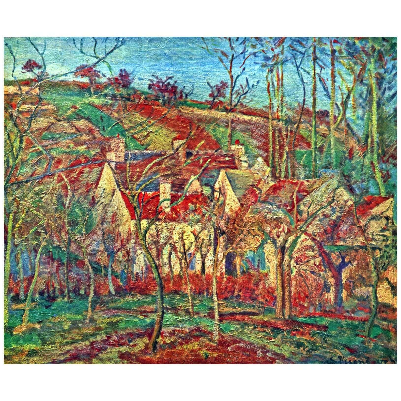  Camille Pissarro. Toits rouges. 1877. Musee dOrsay Paris