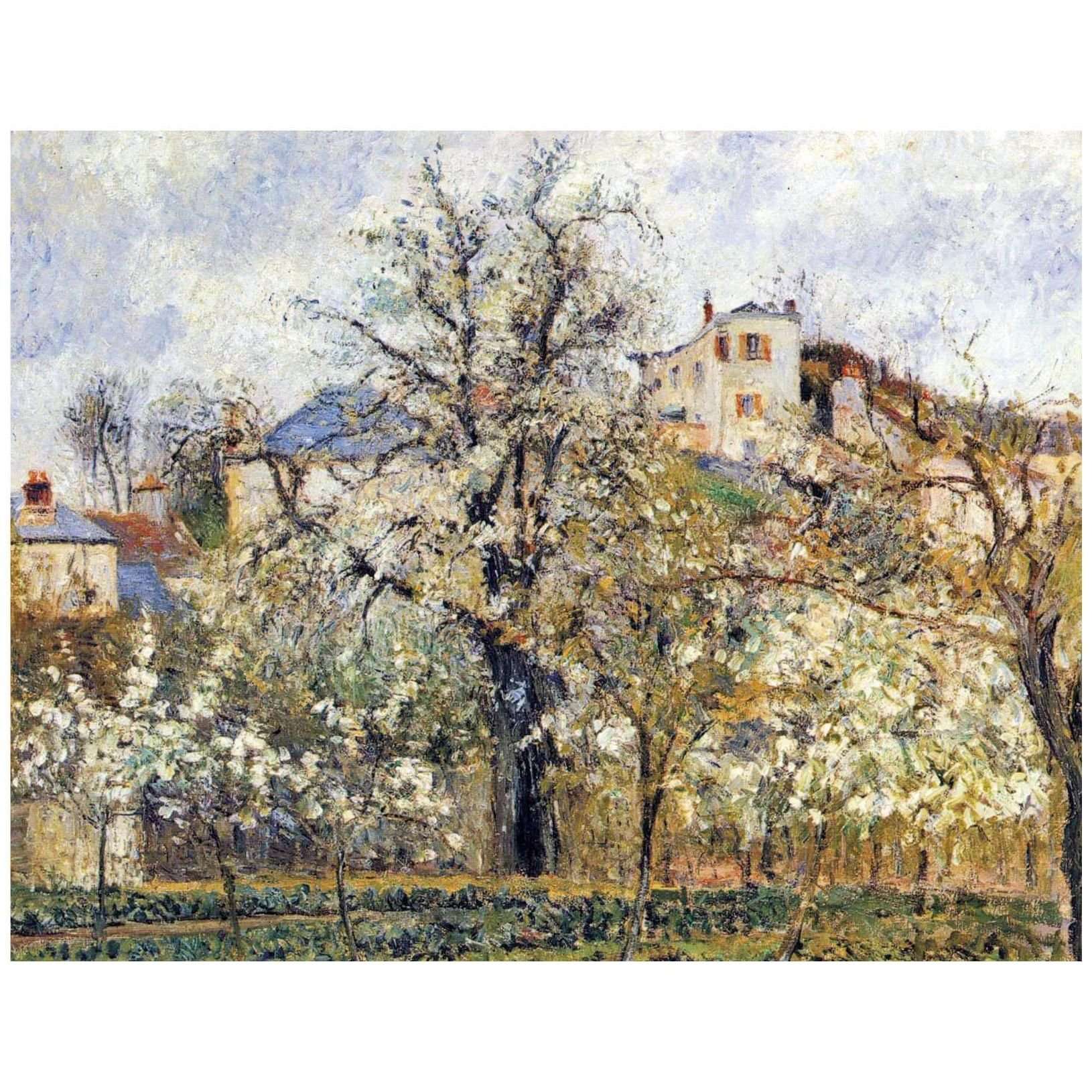  Camille Pissarro. Verger avec des arbres en fleurs. 1877. Musee dOrsay Paris