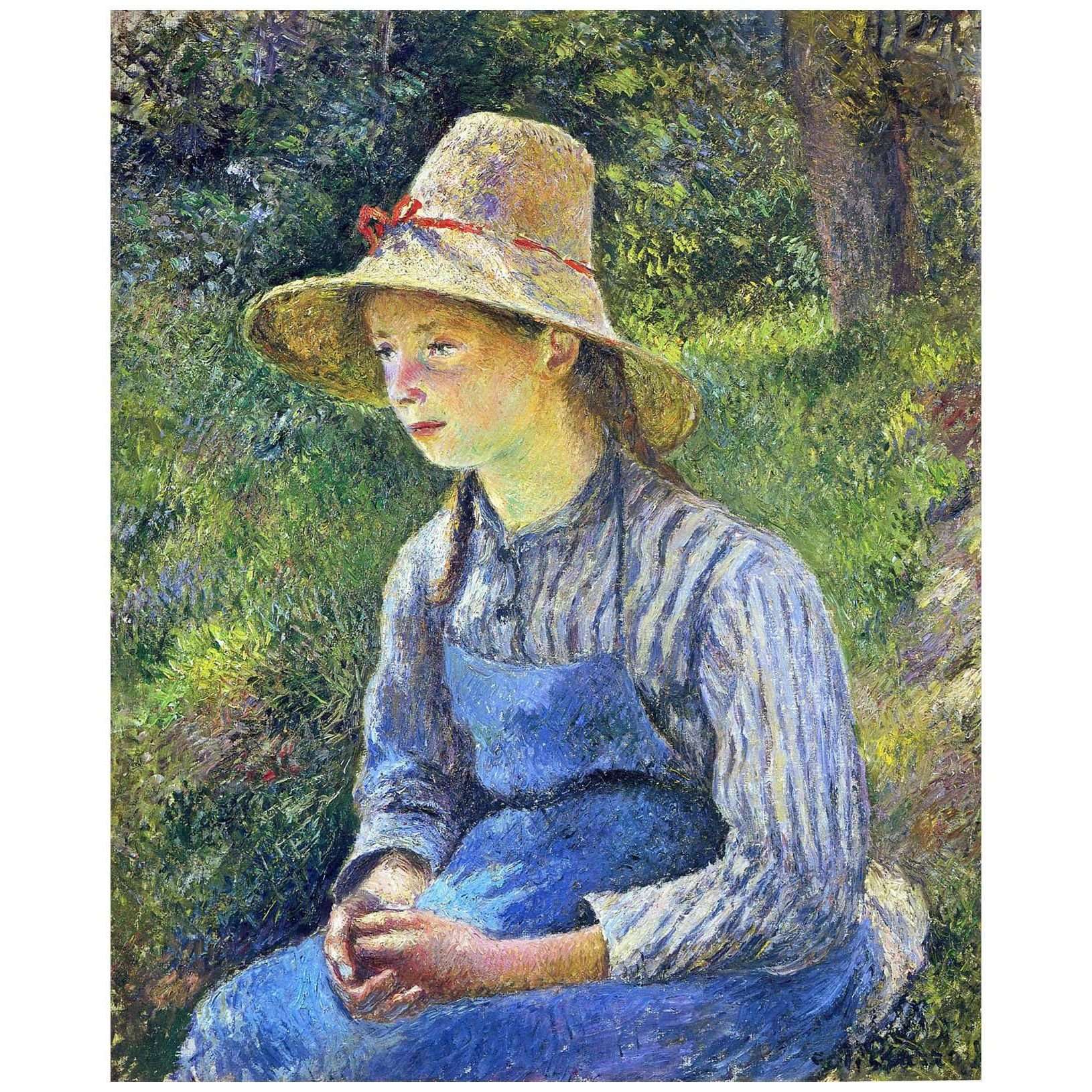  Camille Pissarro. Jeune paysanne. 1881. NGA Washington