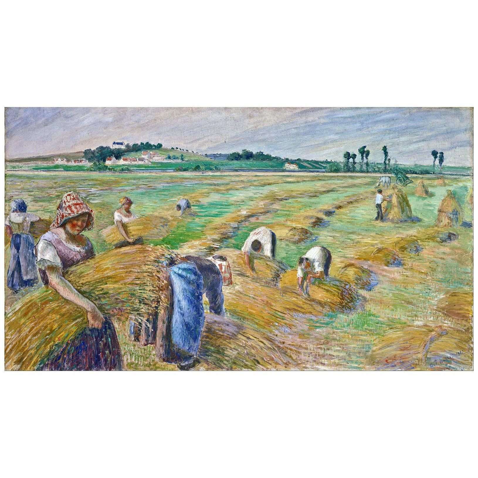  Camille Pissarro. La Moisson. 1882. Bridgestone Art Museum Tokyo