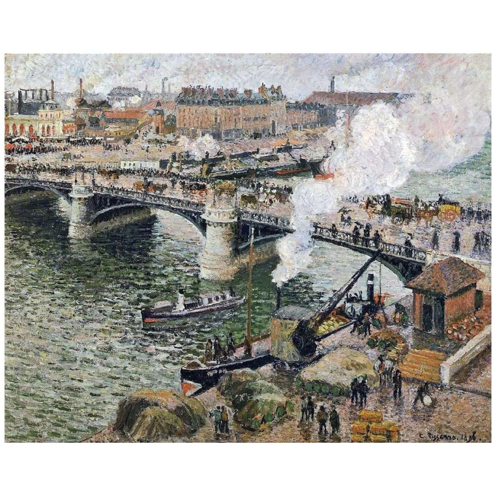  Camille Pissarro. Pont Boieldieu ? Rouen. 1896. Art Gallery of Ontario, Toronto