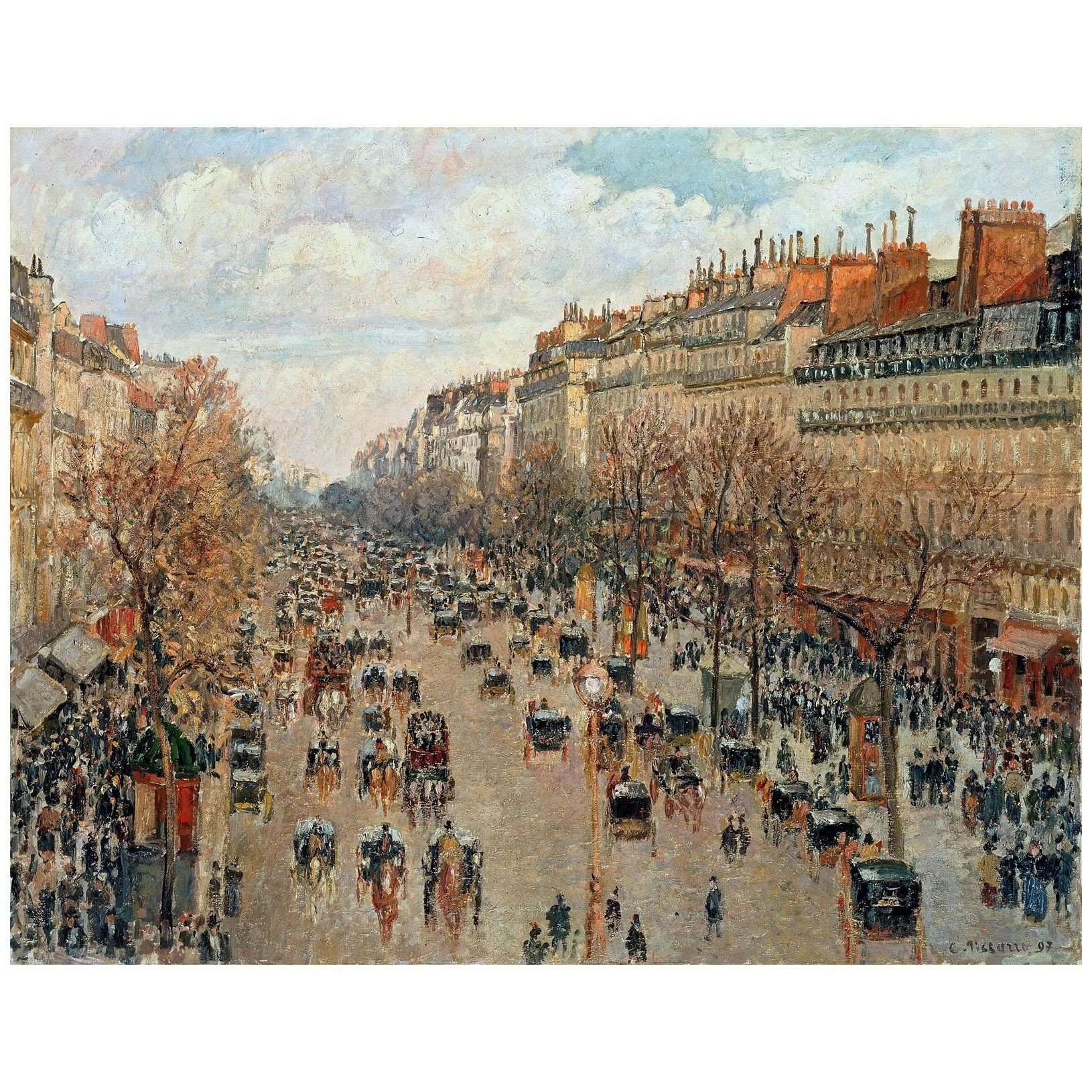  Camille Pissarro. Boulevard Montmartre. 1897. Hermitage Museum