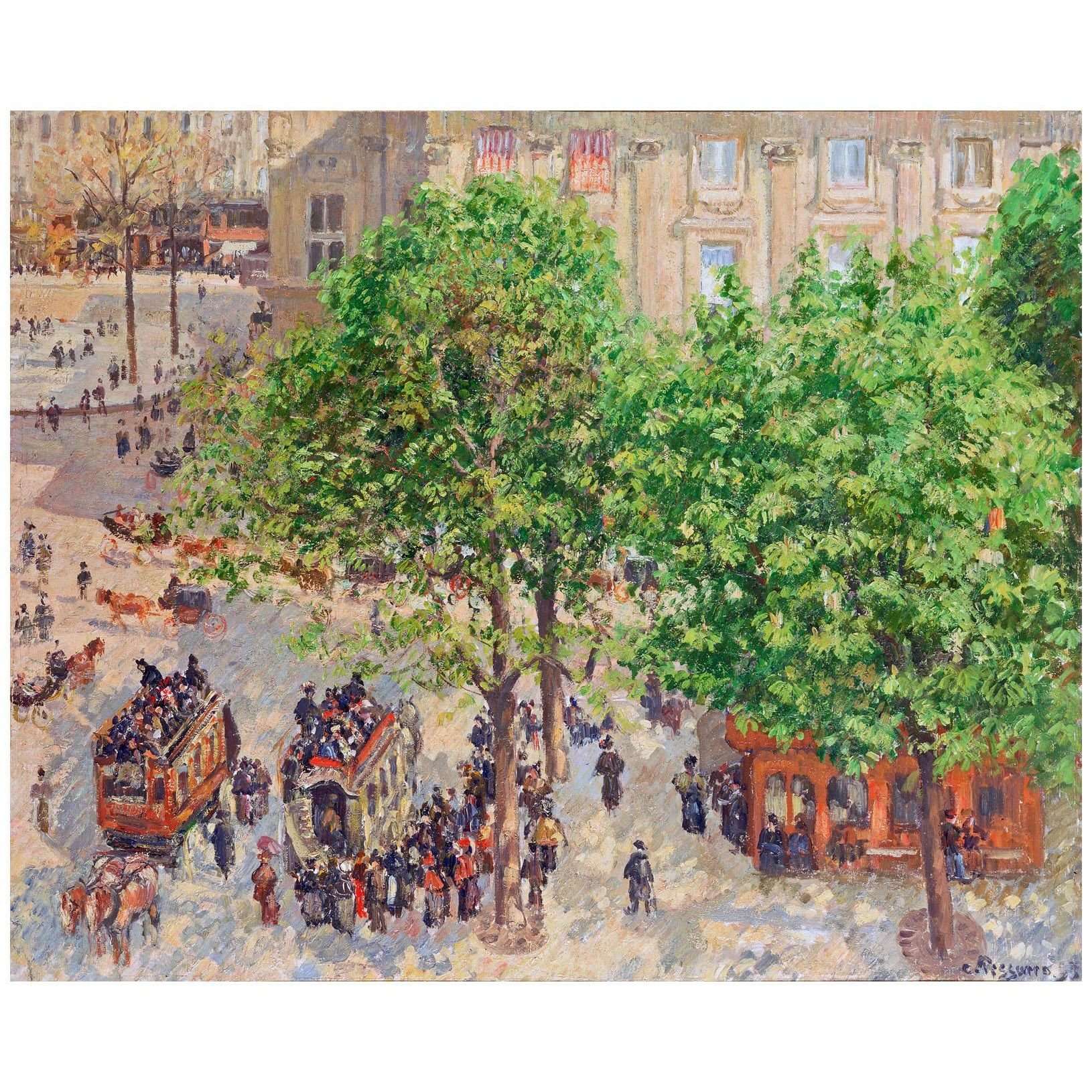  Camille Pissarro. Place du Th??tre-Fran?ais. 1898. Hermitage Museum