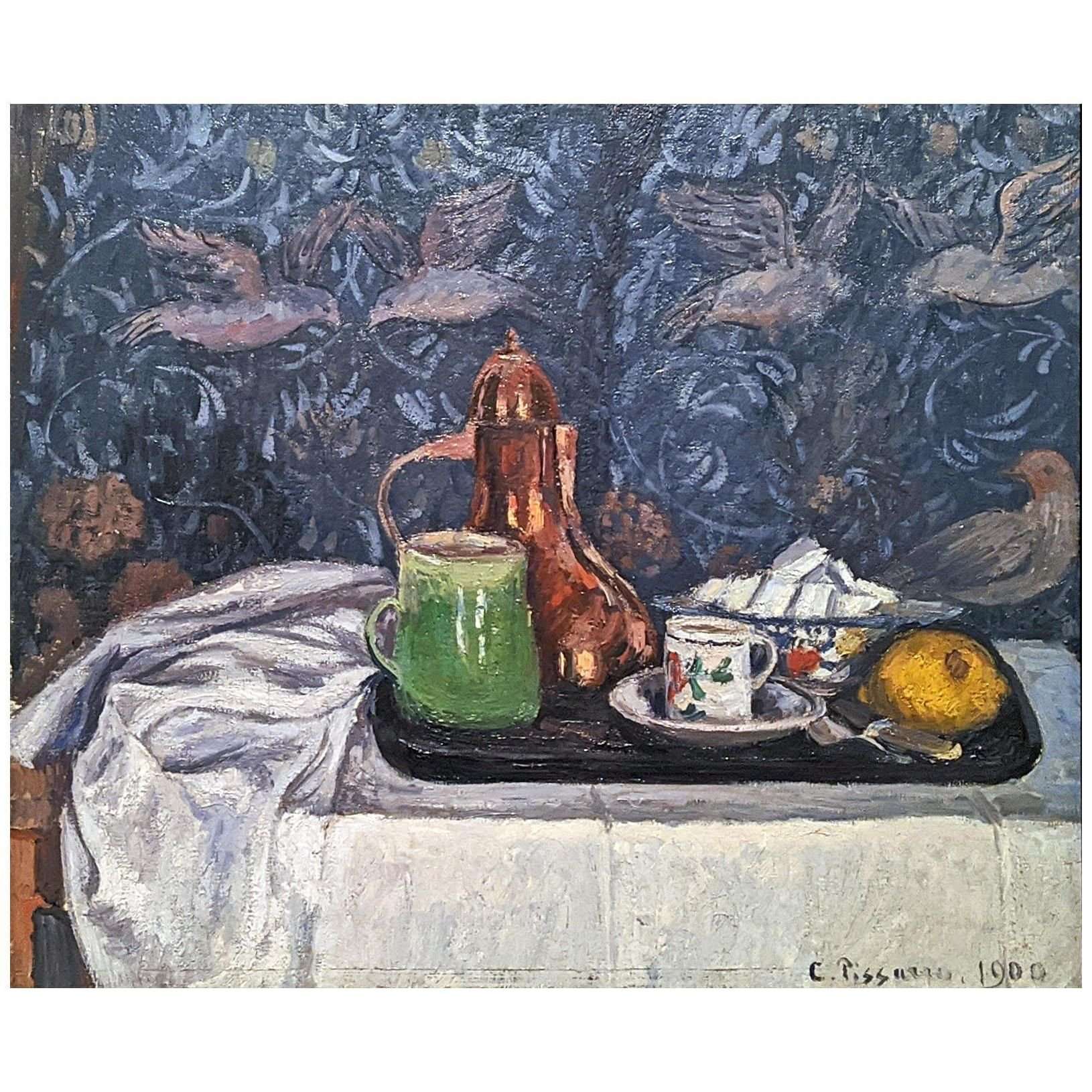  Camille Pissarro. Nature morte avec cafeti?re. 1900. Hermitage Museum