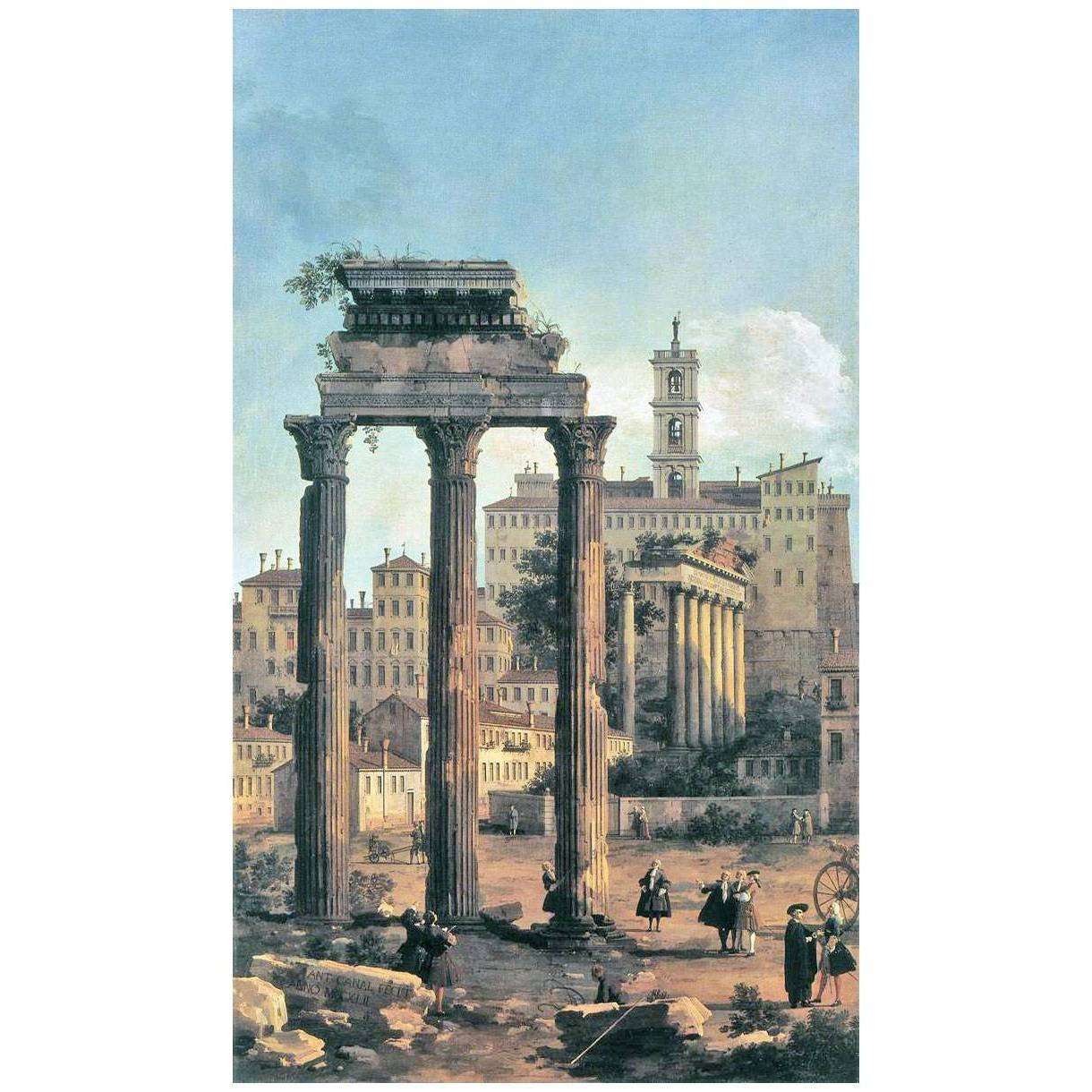  Canaletto. Rovine del Foro. 1742. Windsor Castle London