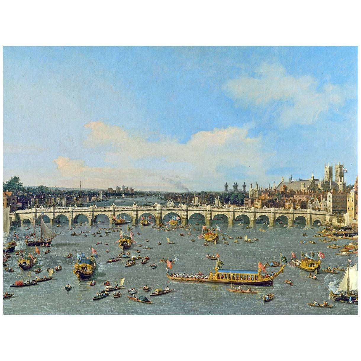  Canaletto. Westminster Bridge. 1747. Yale Center for British Art