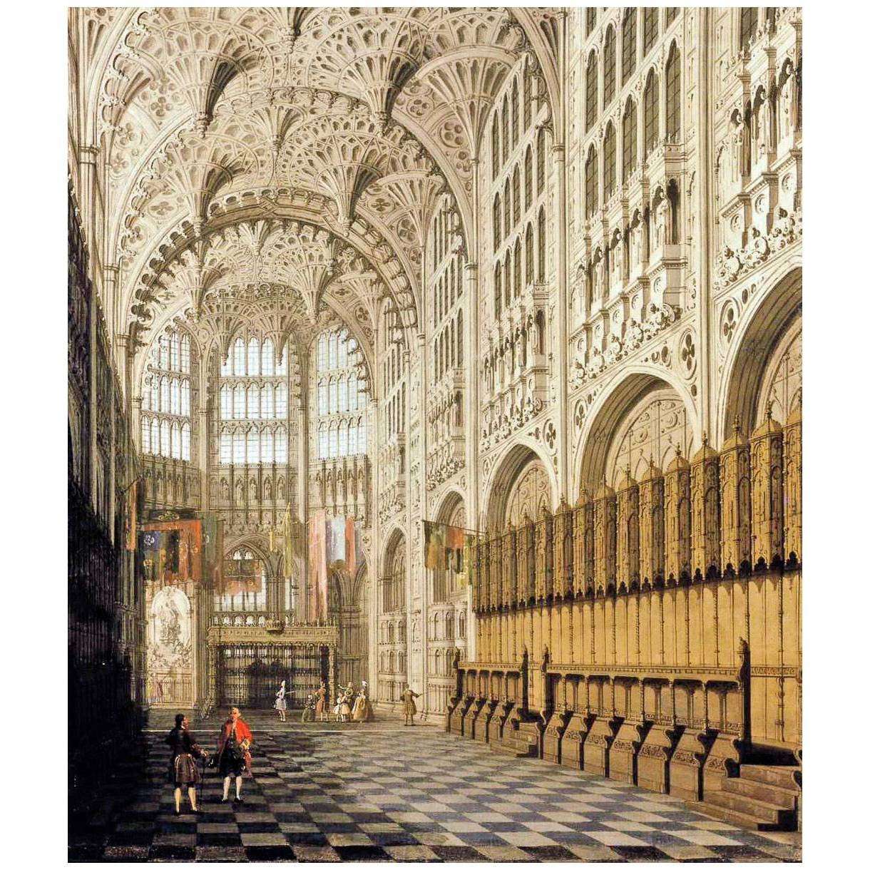  Canaletto. The Interior of Westminster Abbey. 1753. Museum of London