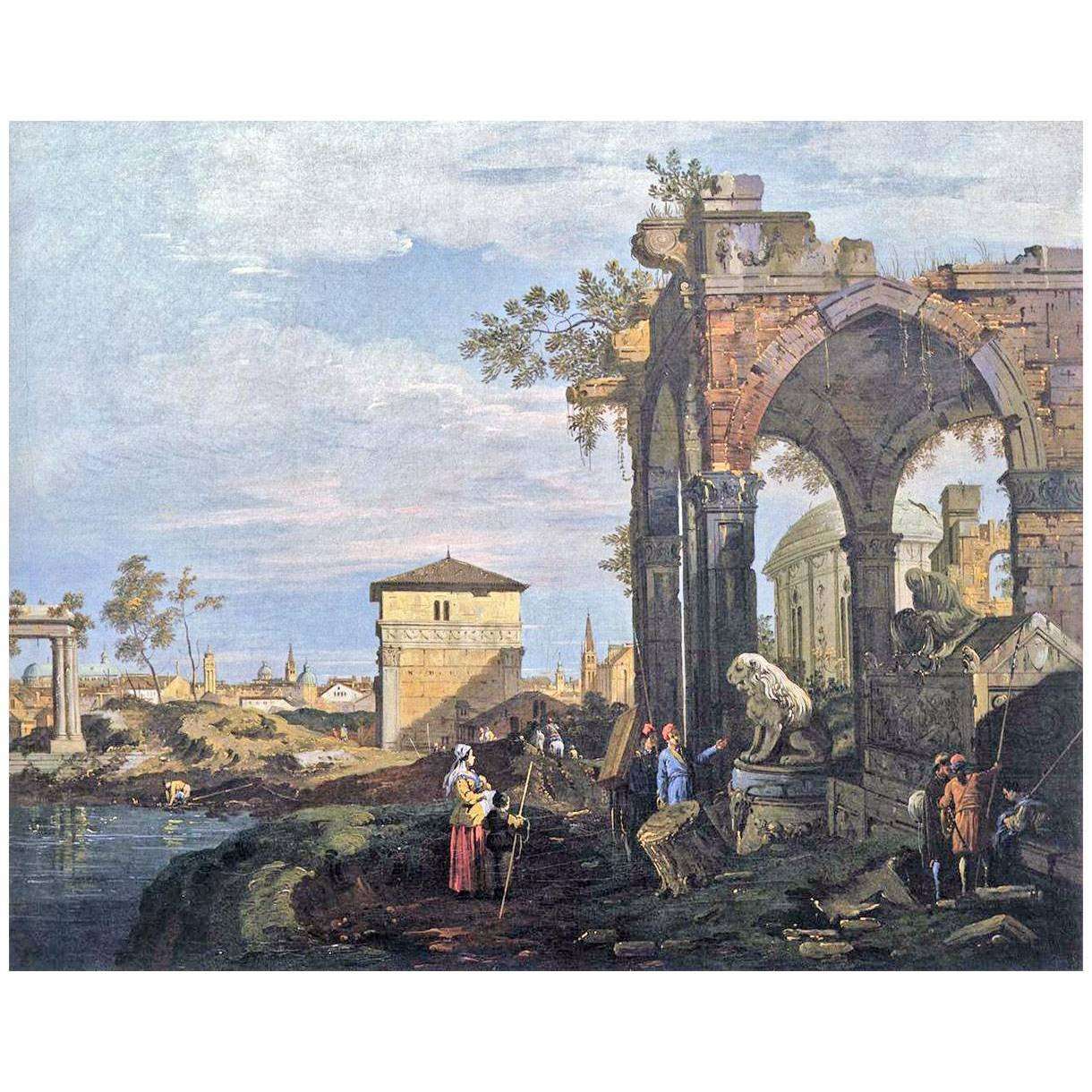  Canaletto. Capriccio del Ponta Portello. 1750s. Galleria dellAccademia Venezia