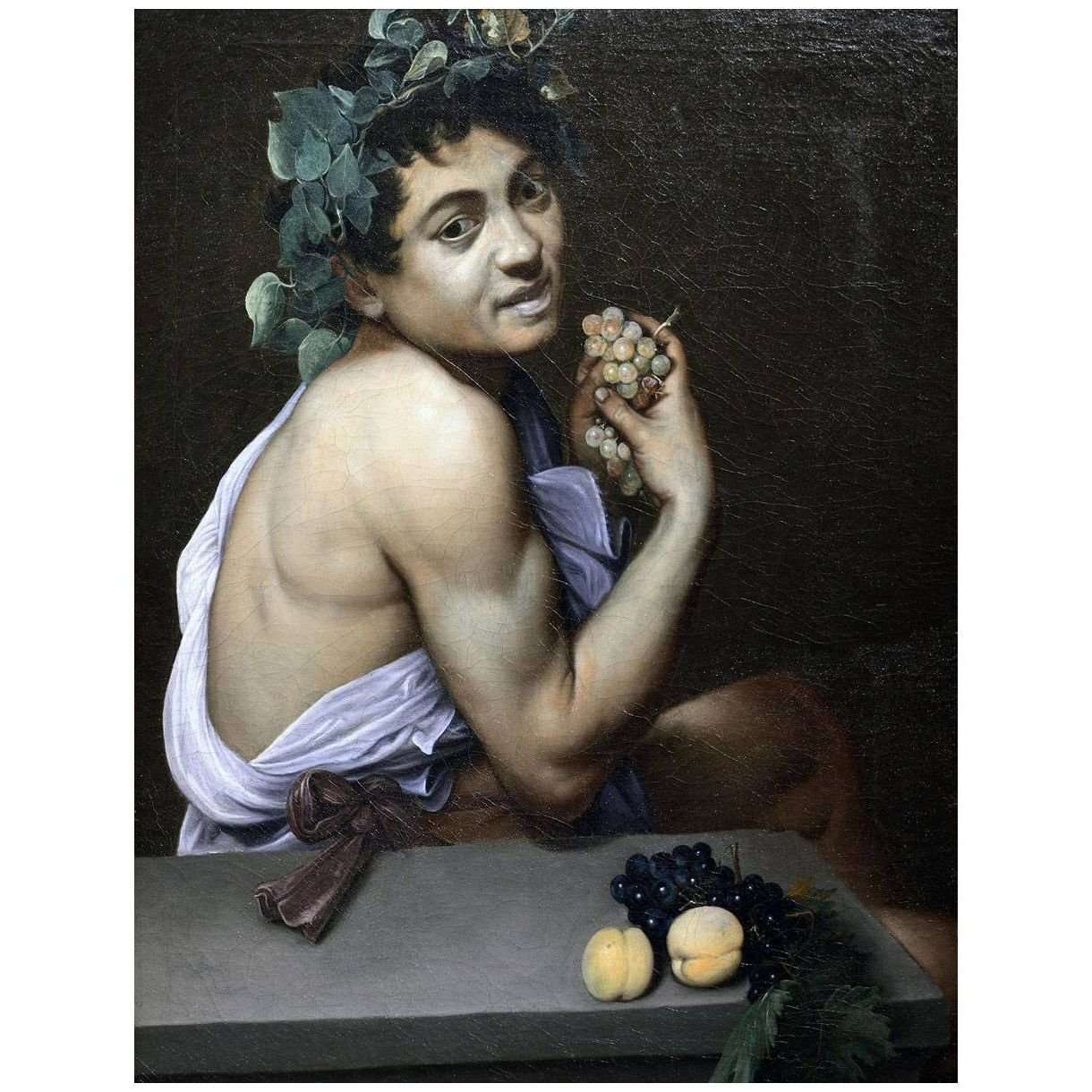   Caravaggio. Autoritratto in veste di Bacco malato. 1593. Galleria Borghese Roma