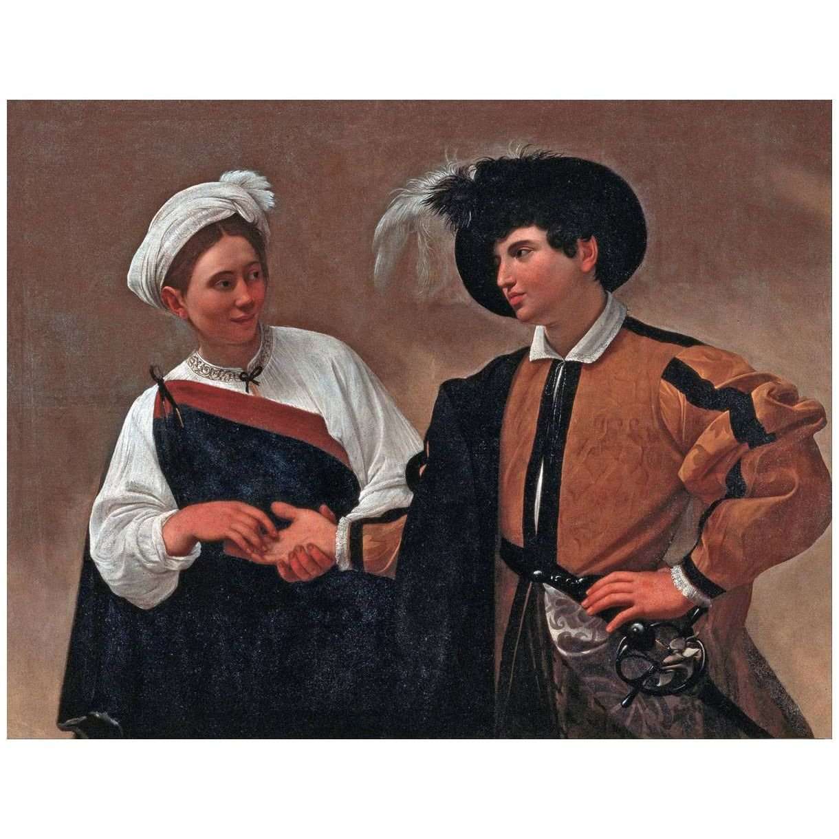   Caravaggio. La chiromante. 1594. Musei Capitolini Roma