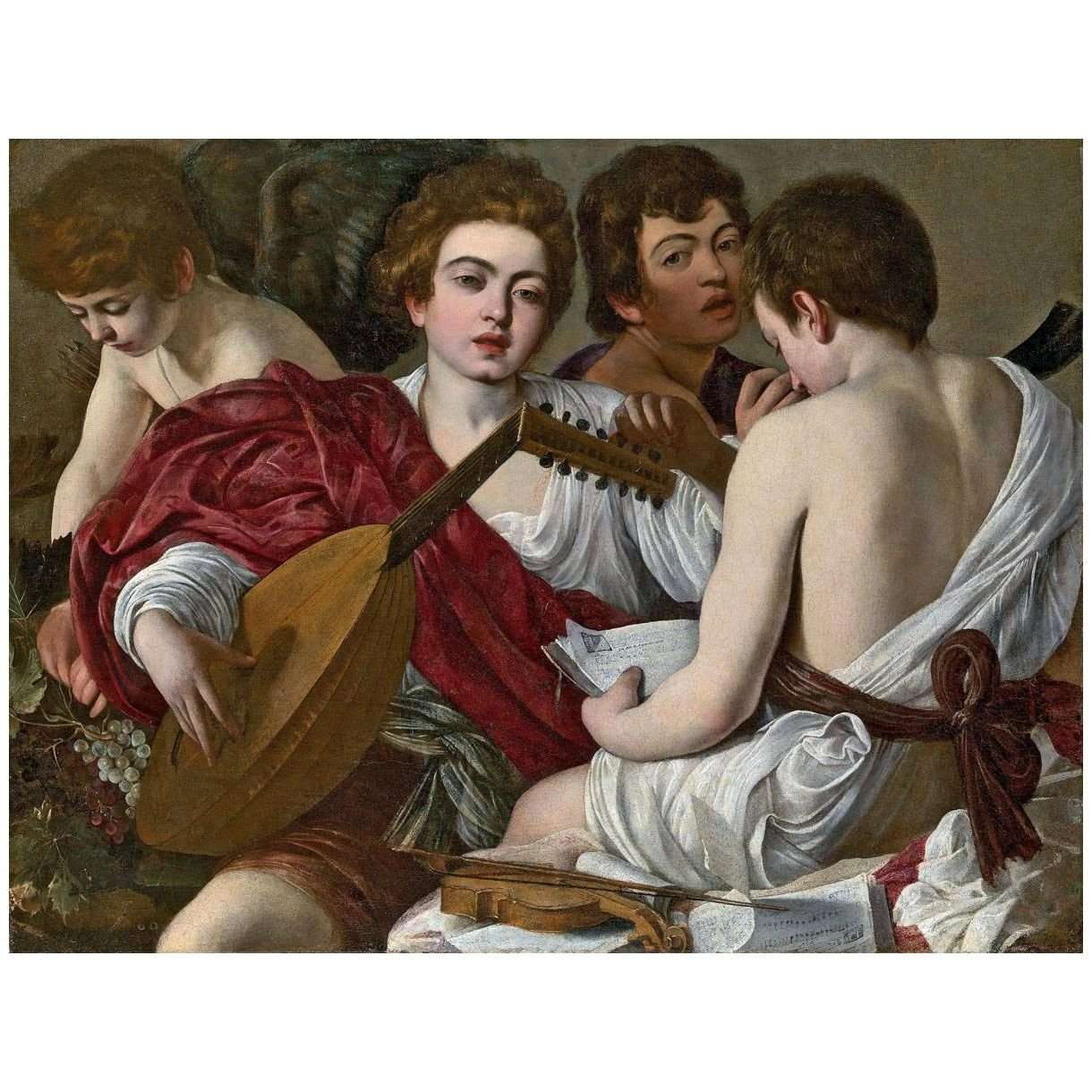   Caravaggio. I musici. 1595. Metropolitan Museum New York