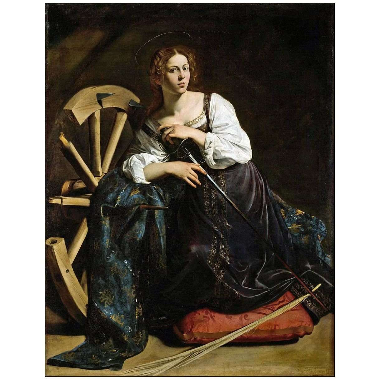   Caravaggio. Santa Caterina d'Alessandria. 1598. Thyssen-Bornemisza Museum Madrid