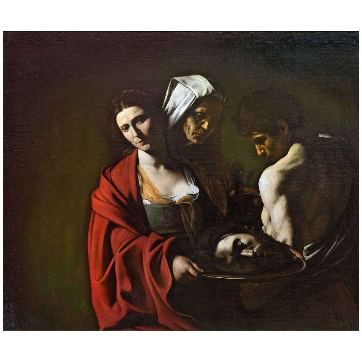   Caravaggio. Salome con la testa di San Giovanni Battista. 1607. Palacio Real Madrid