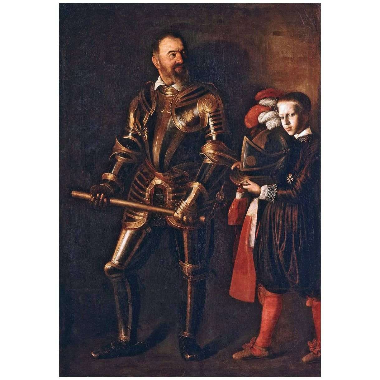   Caravaggio. Alof de Wignacourt. 1608. Louvre Museum Paris