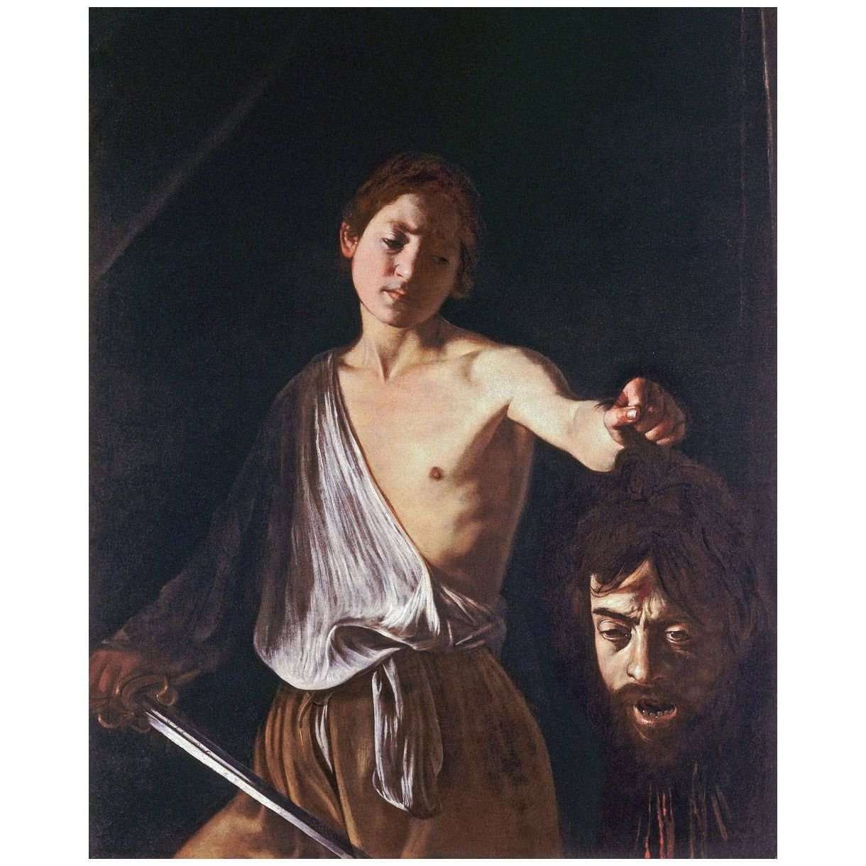  Caravaggio. David con la testa di Golia. 1610. Galleria Borghese Roma