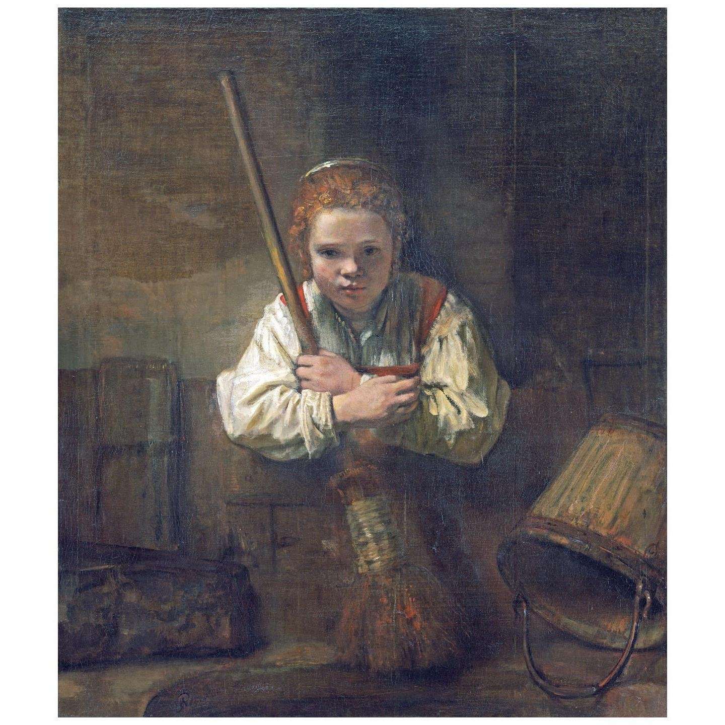  Carel Fabritius (possibly). Meisje met een bezem. 1650. National Gallery Washington
