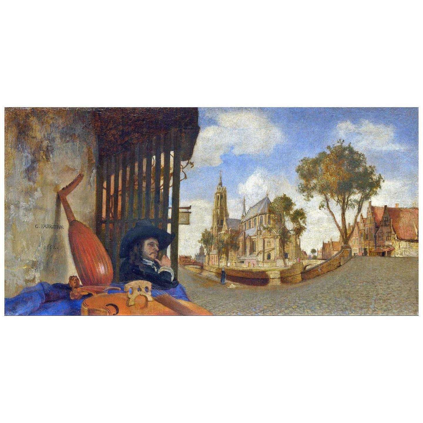  Carel Fabritius. Gezicht in Delft. 1652. National Gallery London