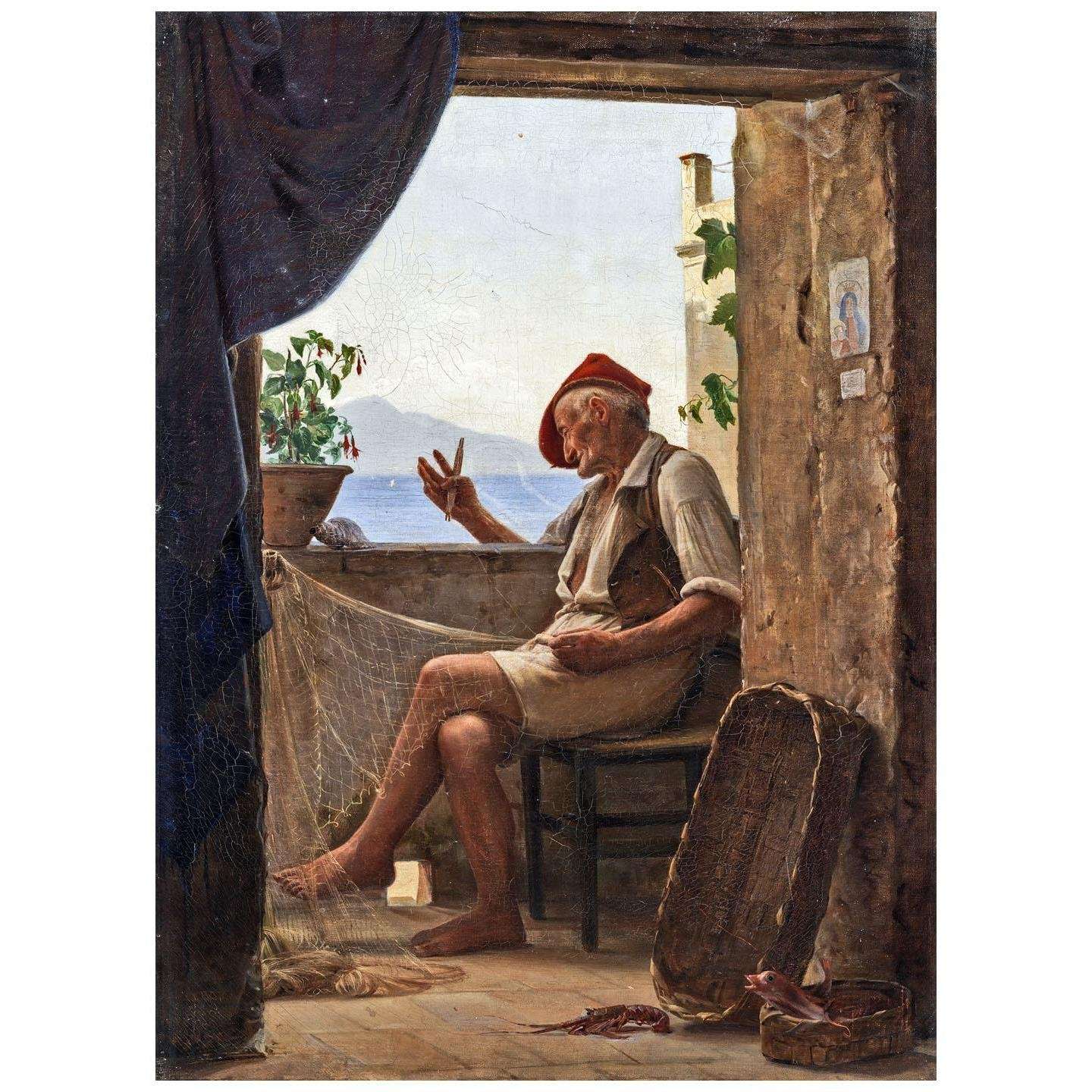  Carl Bloch. A Fisherman from Sorrento. 1860. SMK Copenhagen