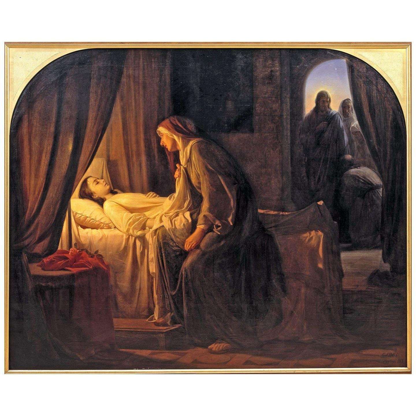   Carl Bloch. The Daughter of Jairius. 1863. SMK Copenhagen