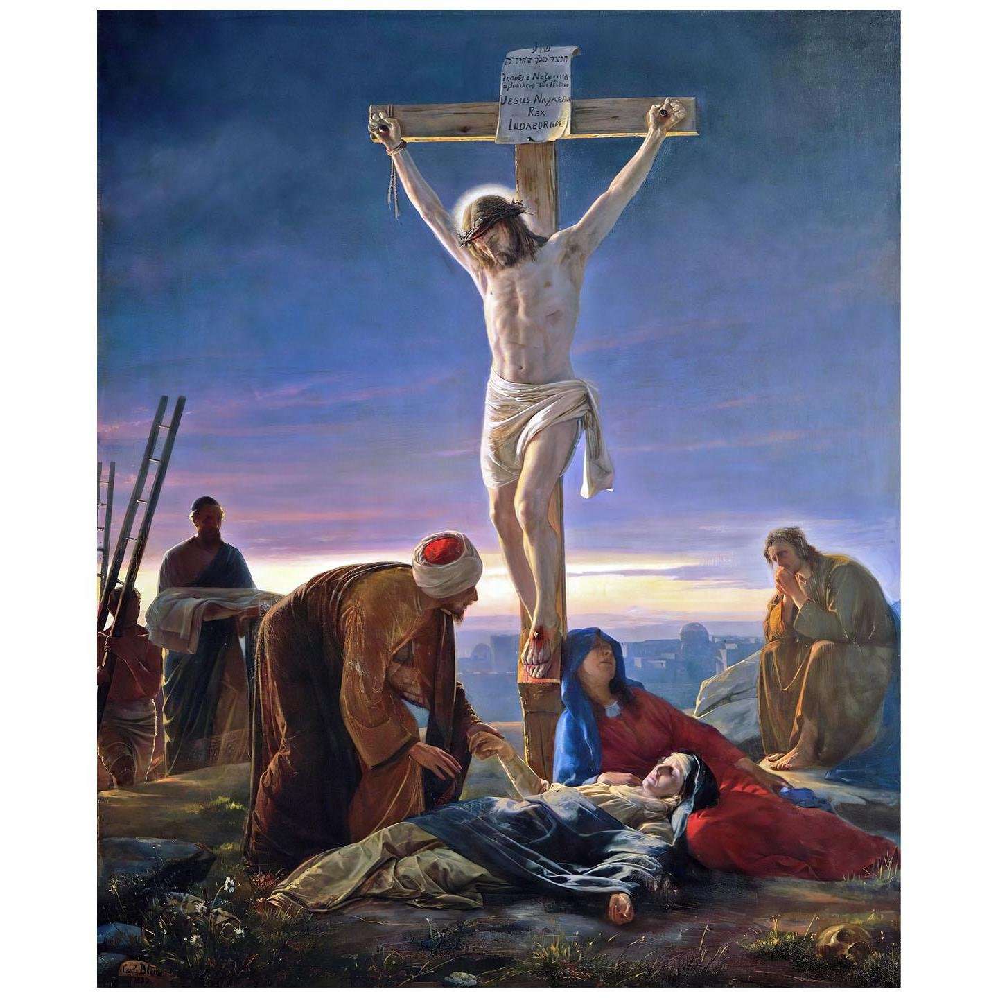   Carl Bloch. Christ on the Cross. 1870. Frederiksborg Slot Hilleroed