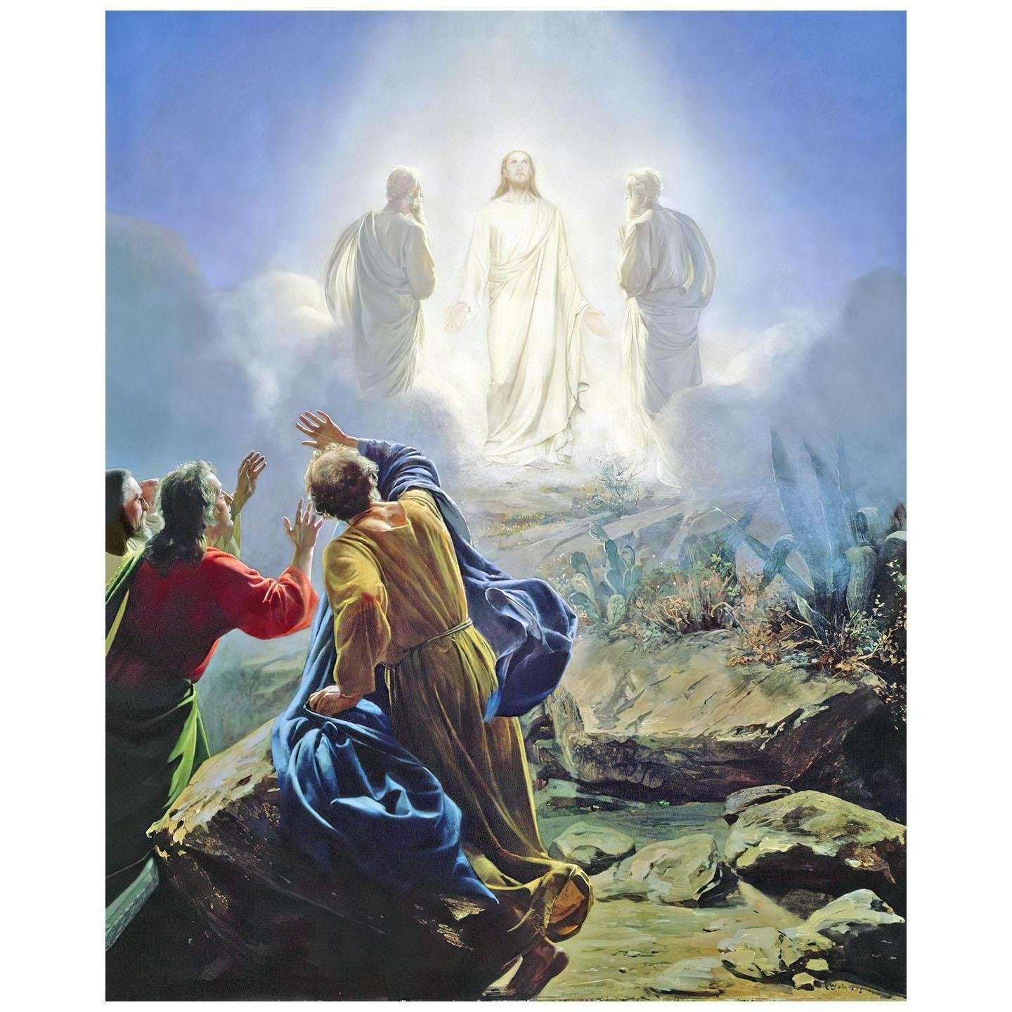   Carl Bloch. Transfiguration of Jesus. 1872. Frederiksborg Slot Hilleroed