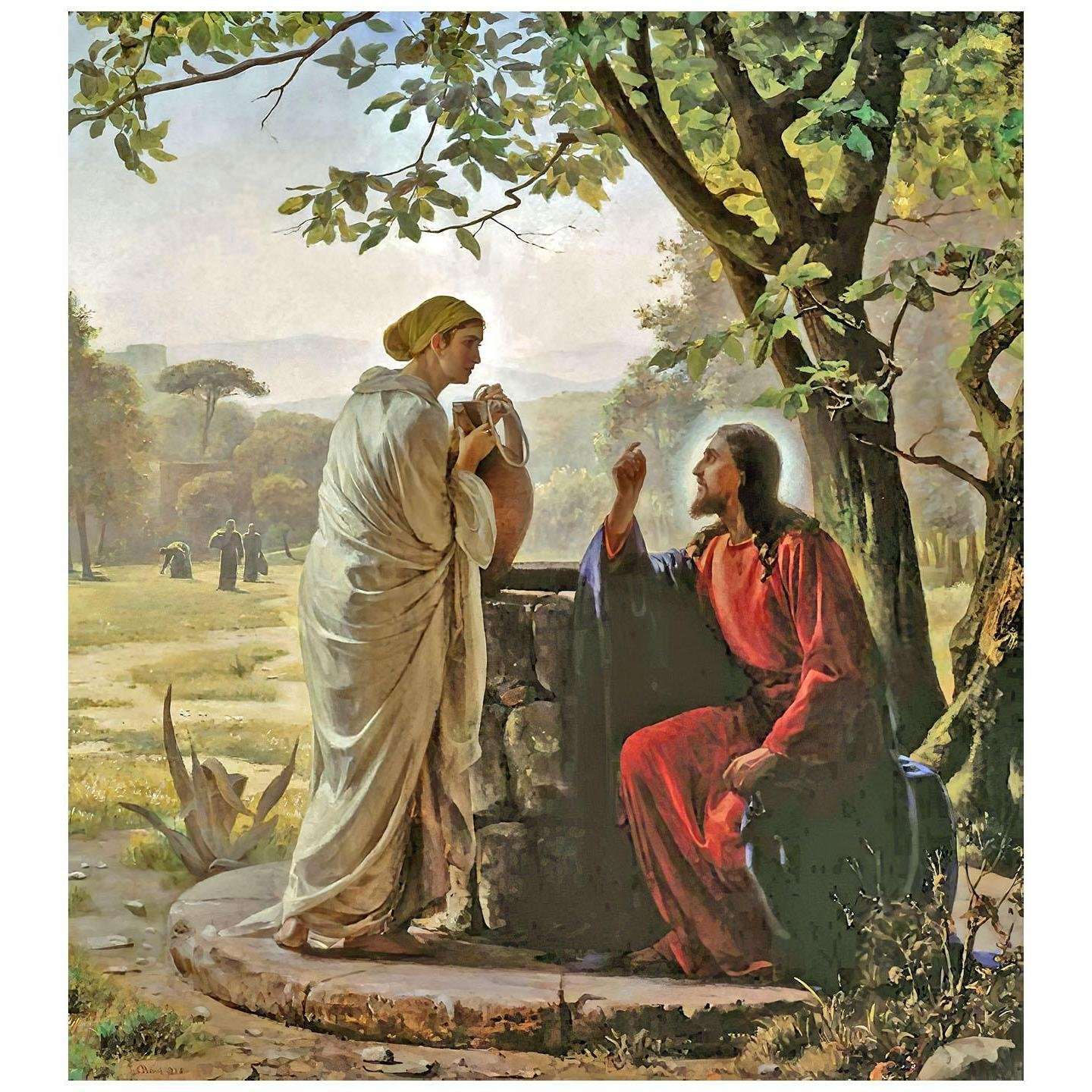   Carl Bloch. Woman at the Well. 1872. Frederiksborg Slot Hilleroed