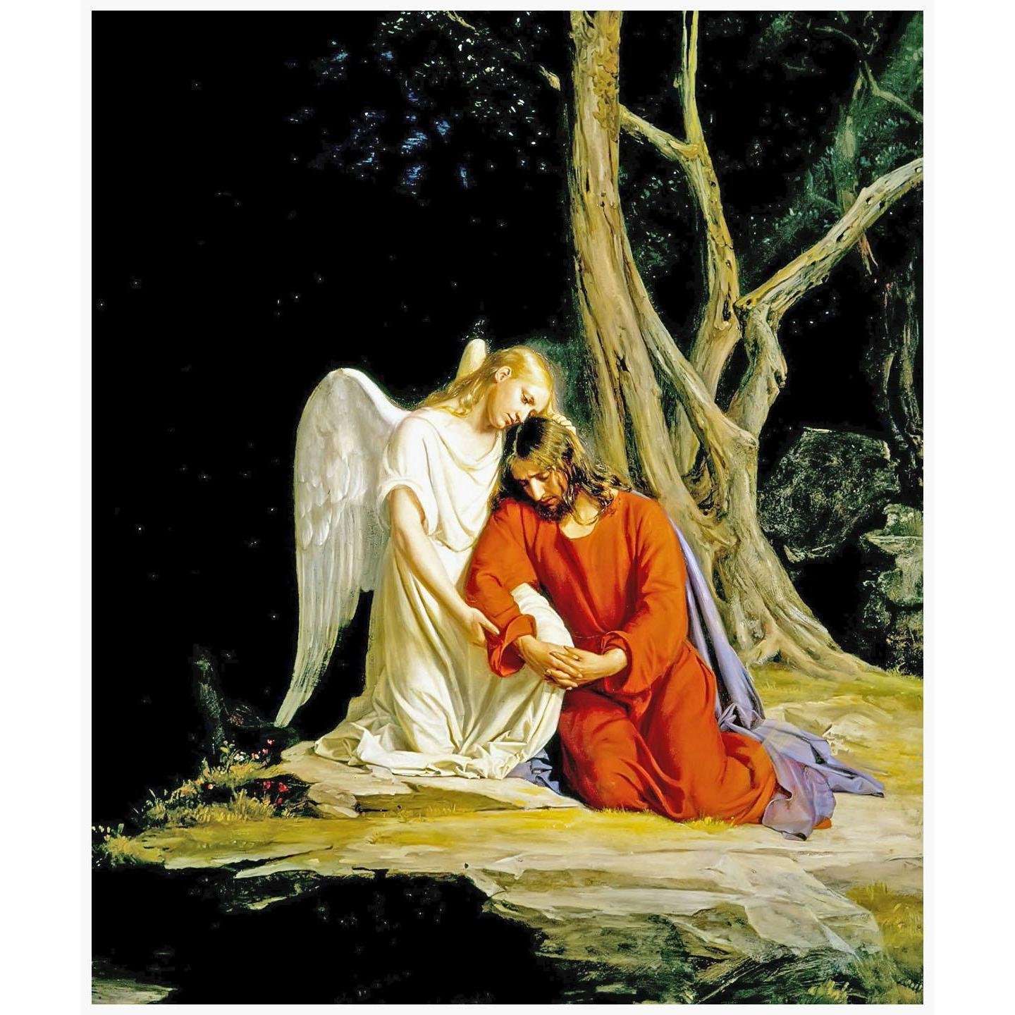   Carl Bloch. In the Garden of Gethsemane. 1873. Frederiksborg Slot Hilleroed
