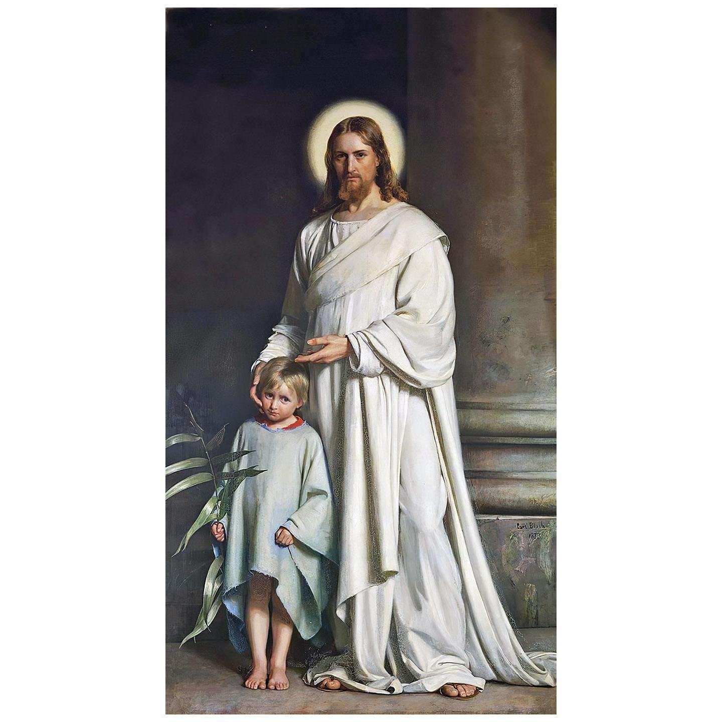   Carl Bloch. Christ Blessing the Little Child. 1873. Skt. Nikolai Kirke, Holbaek