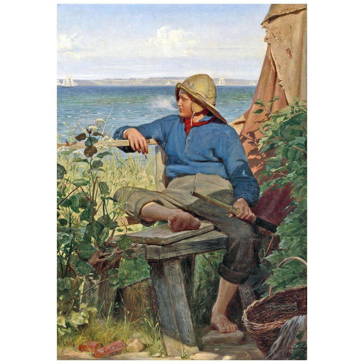   Carl Bloch. Fisherman. 1874. Hirschsprung Museum Copenhagen