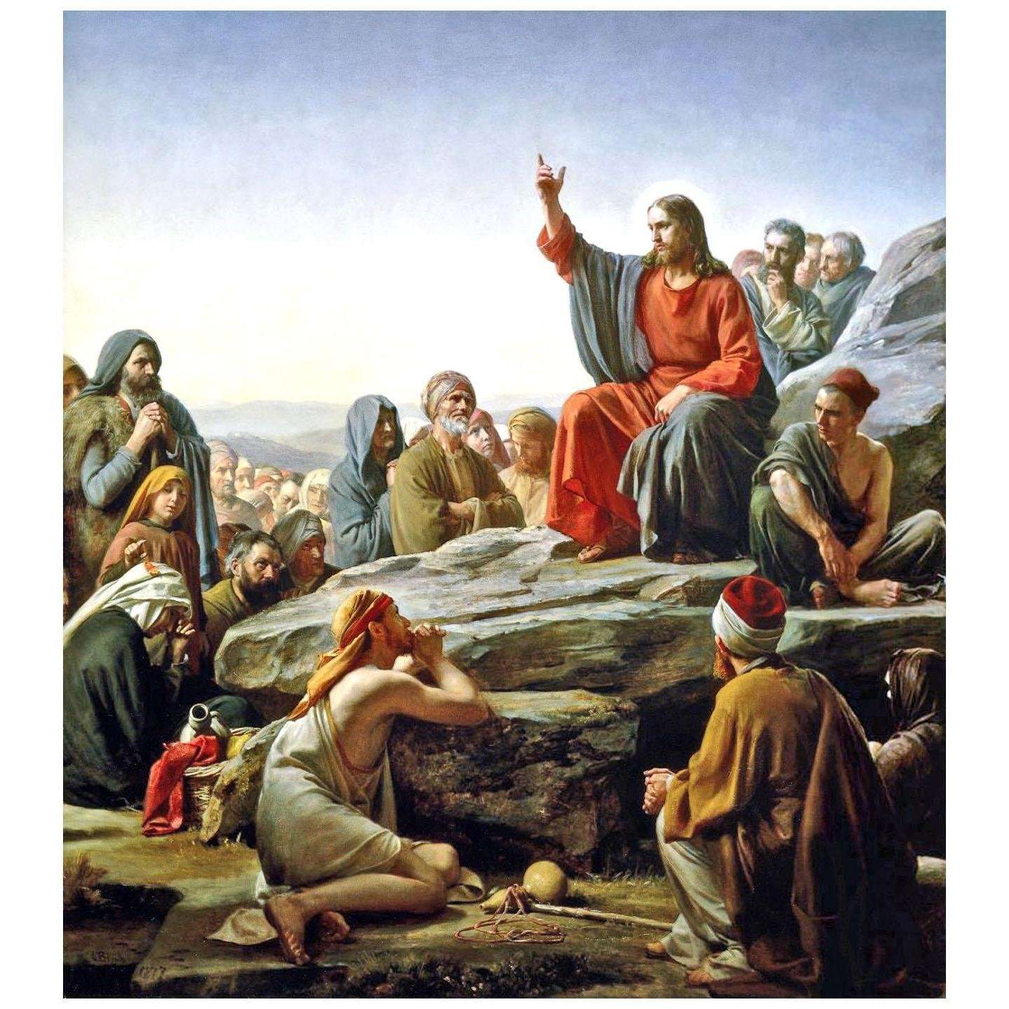   Carl Bloch. Sermon on The Mount. 1877. Frederiksborg Slot Hilleroed