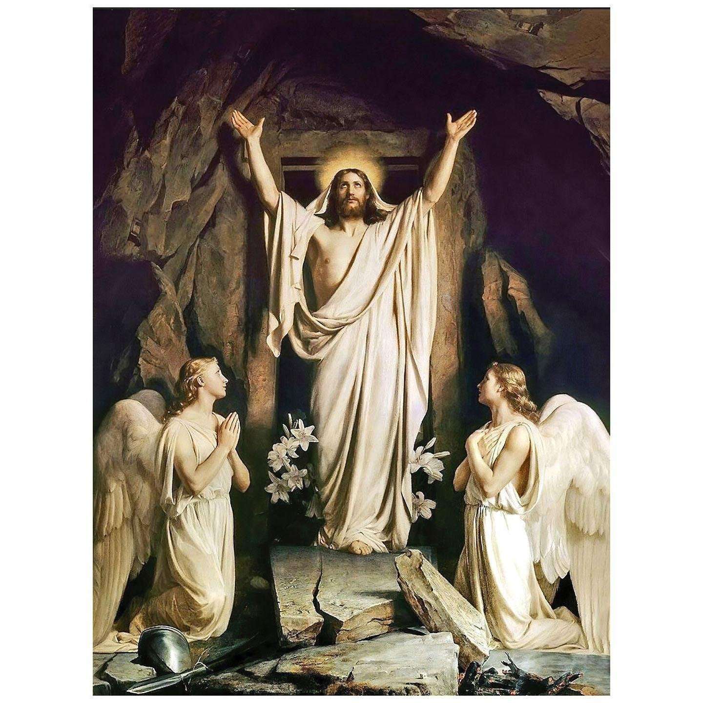   Carl Bloch. The Resurrection. 1881. Sankt Jakobs Kirke, Copenhagen