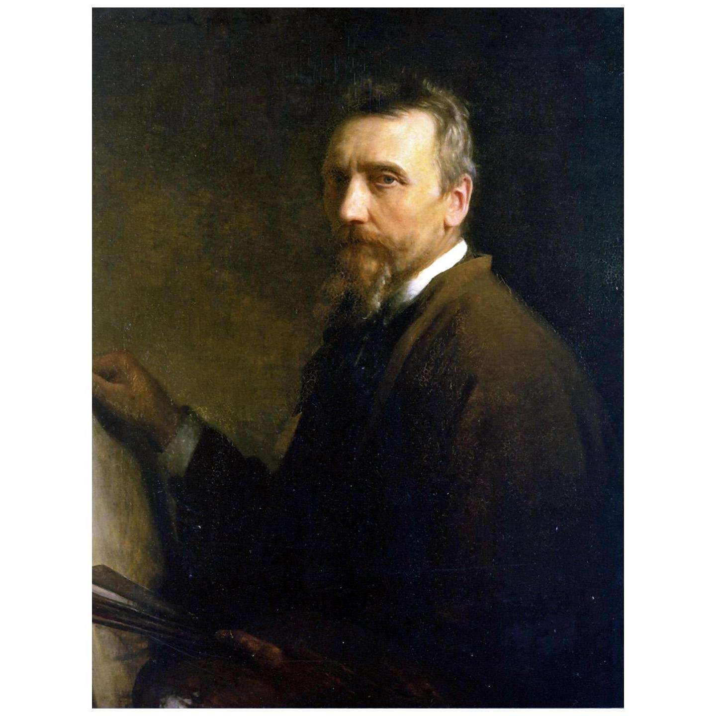   Carl Bloch. Self-portrait. 1886. Frederiksborg Slot Hilleroed