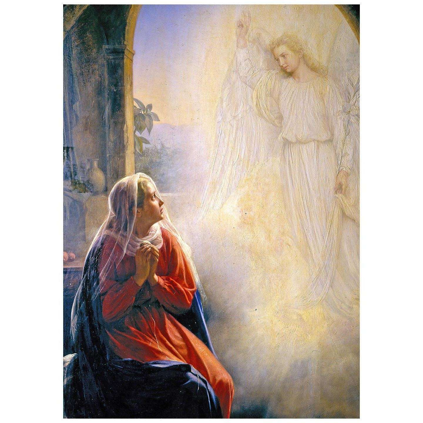   Carl Bloch. The Annunciation. 1889. Chapel at Frederiksborg Palace