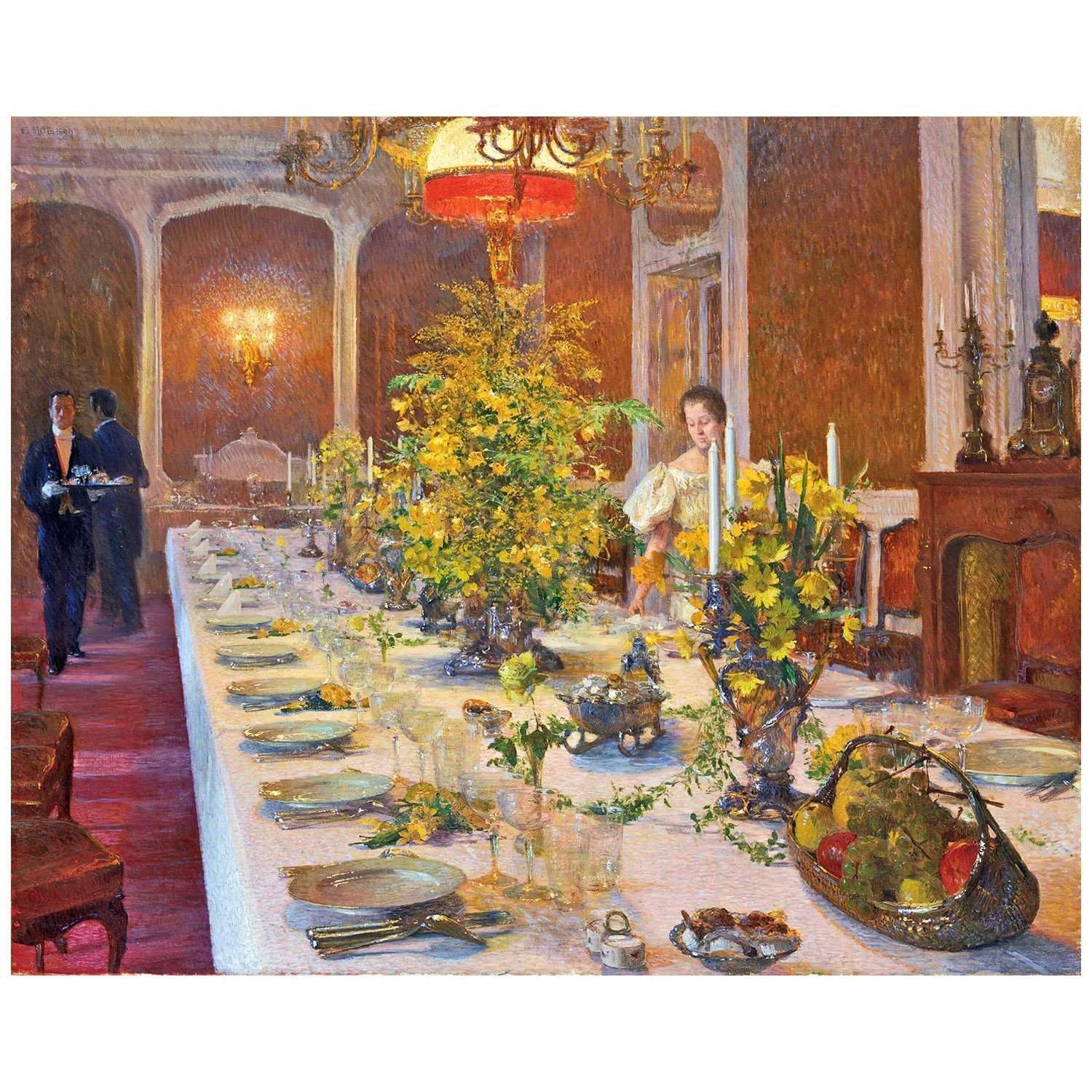  Carl Moll. Vor dem Dinner. 1899. Gemaldegalerie Dresden