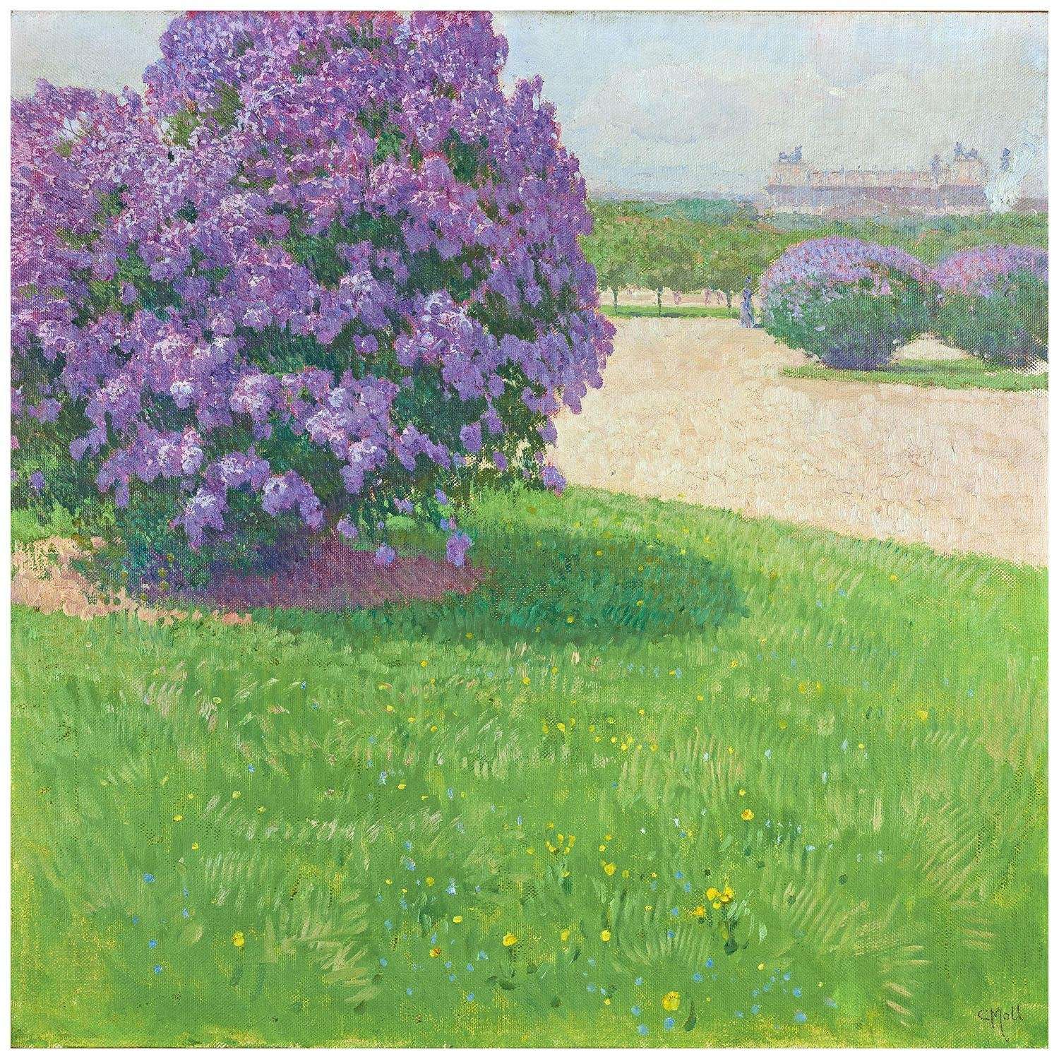  Carl Moll. Heldenplatz mit Flieder. 1900. Galerie Belvedere Wien