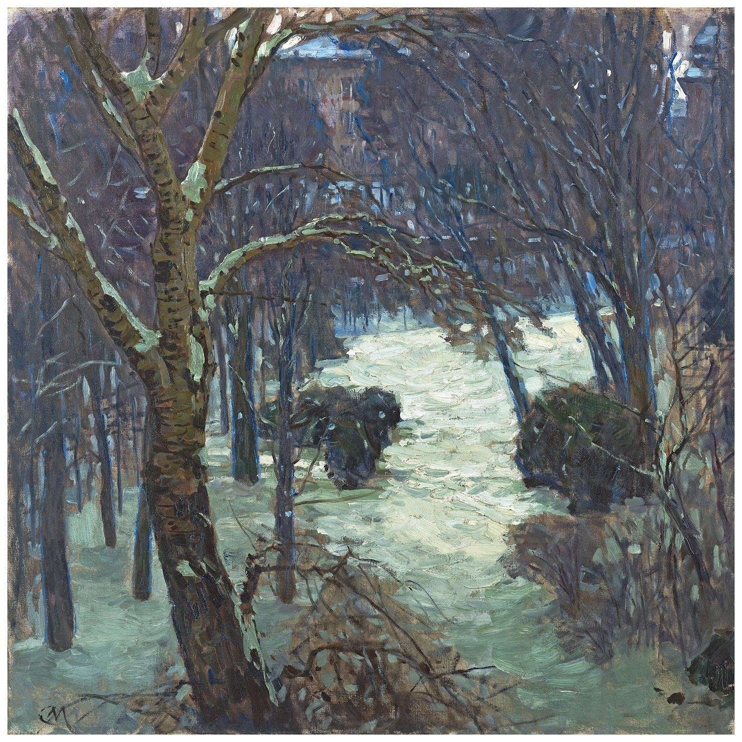  Carl Moll. Hohe Warte im Winter. 1904. Leopoldmuseum Wien