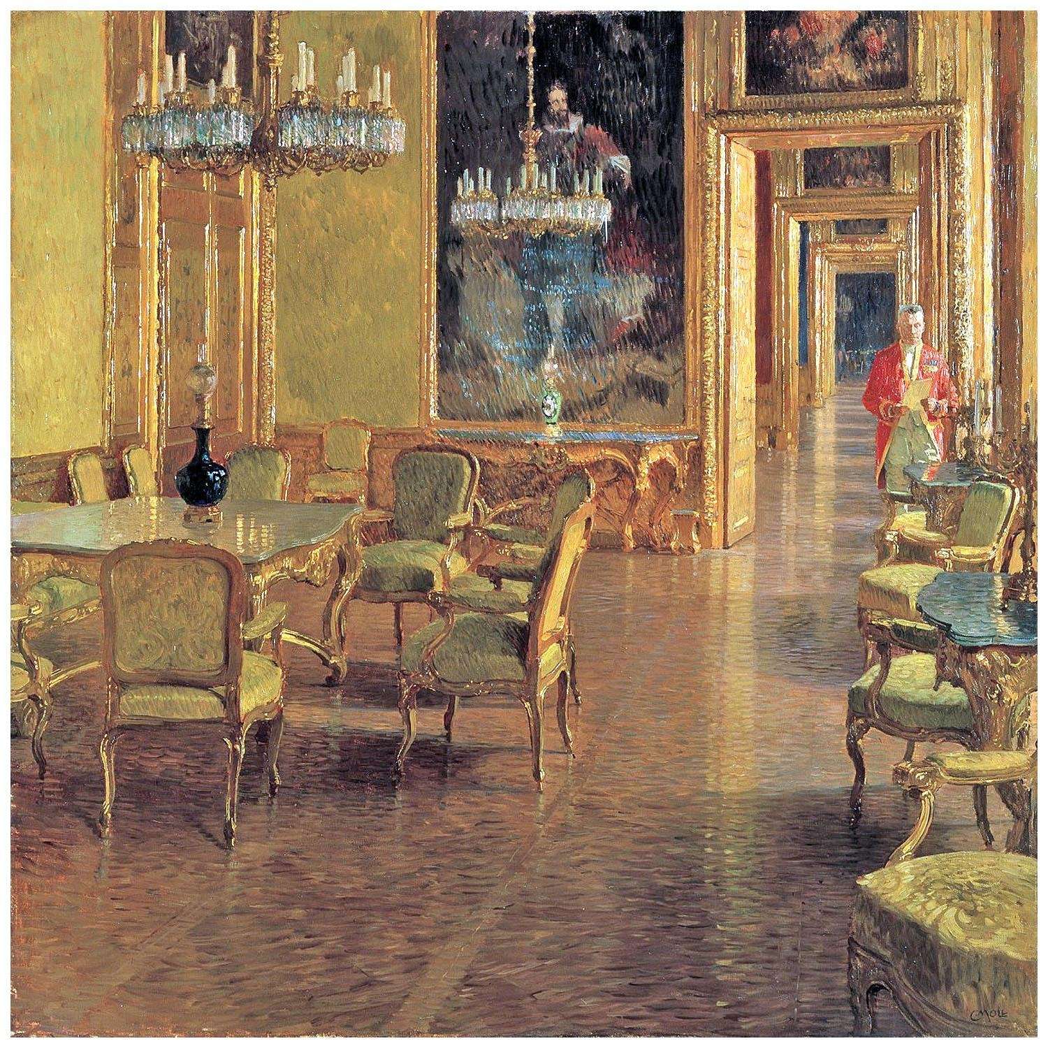  Carl Moll. Interieur im Winterpalais Prinz Eugen. 1908. Belvedere Wien