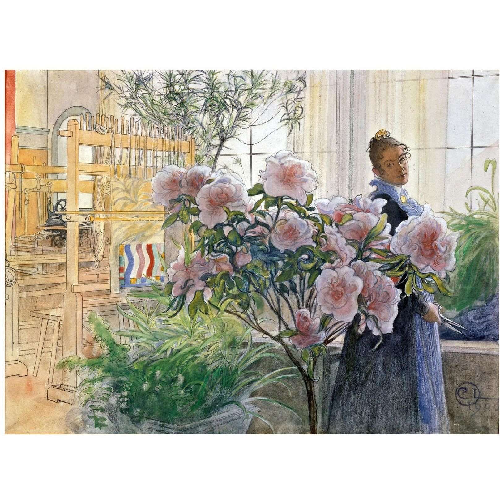   Carl Larsson. Azalea. 1906. Thielska Galleriet Stockholm