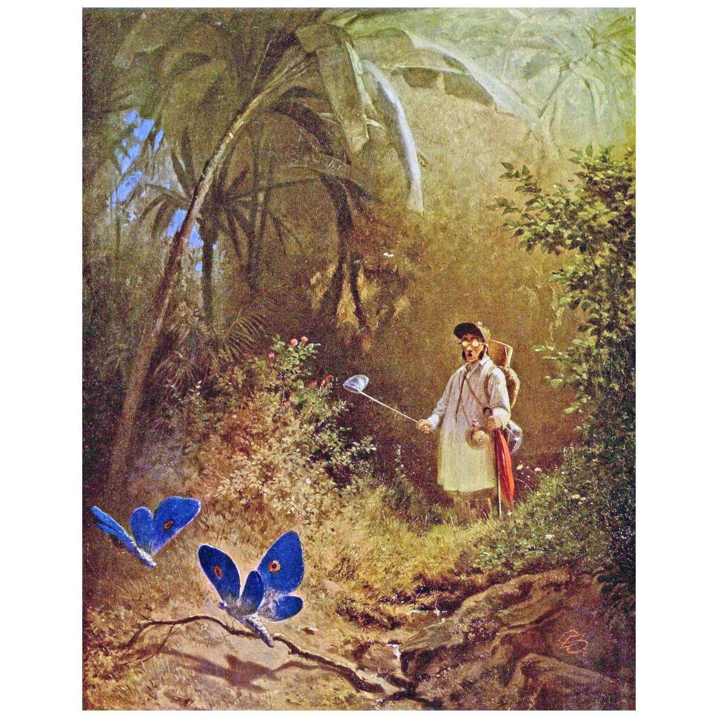  Carl Spitzweg. Der Schmetterlingsj?ger. 1840. Museum Wiesbaden