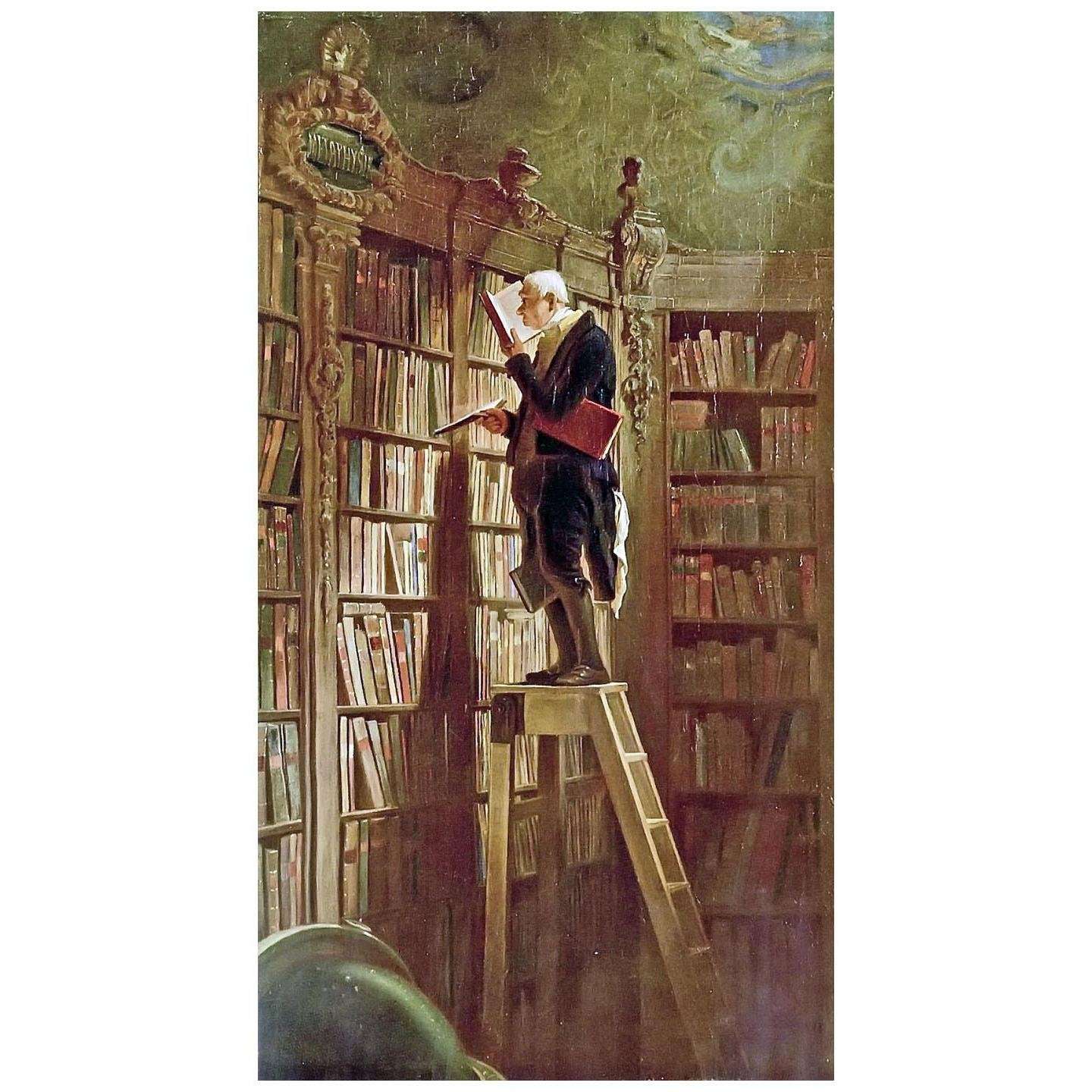  Carl Spitzweg. Der Bucherwurm. 1850. Museum Schafer Schweinfurt