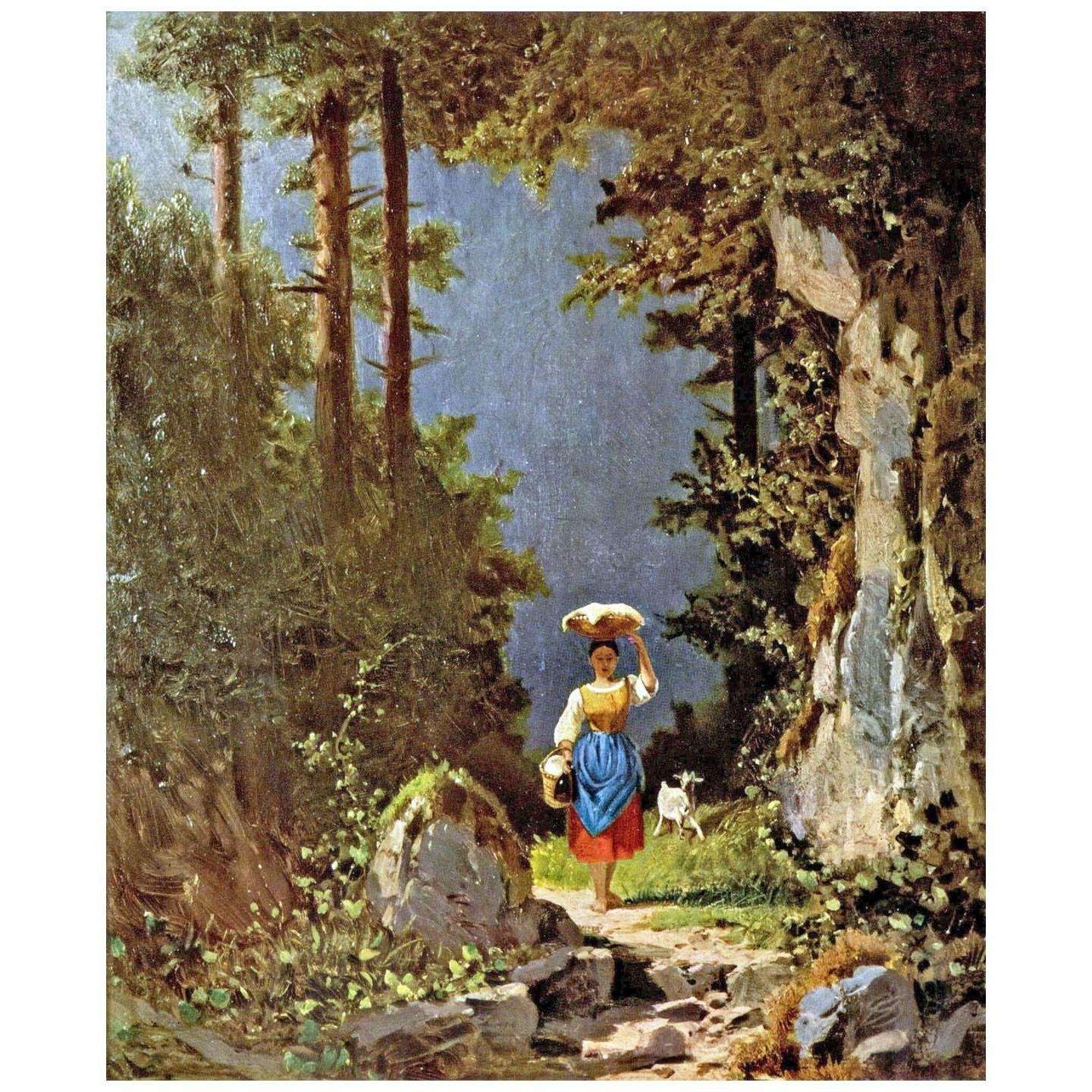  Carl Spitzweg. Madchen mit Ziege. 1860. Grohmann Museum Milwaukee