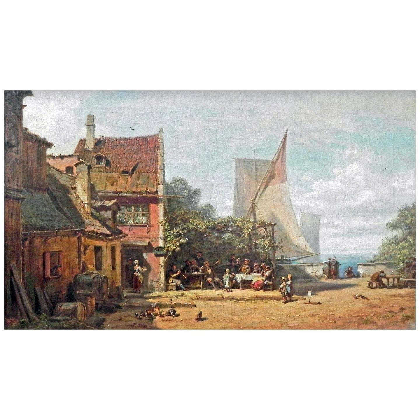  Carl Spitzweg. Alte Sch?nke am Starnberger See. 1865. Gemaldegalerie Berlin