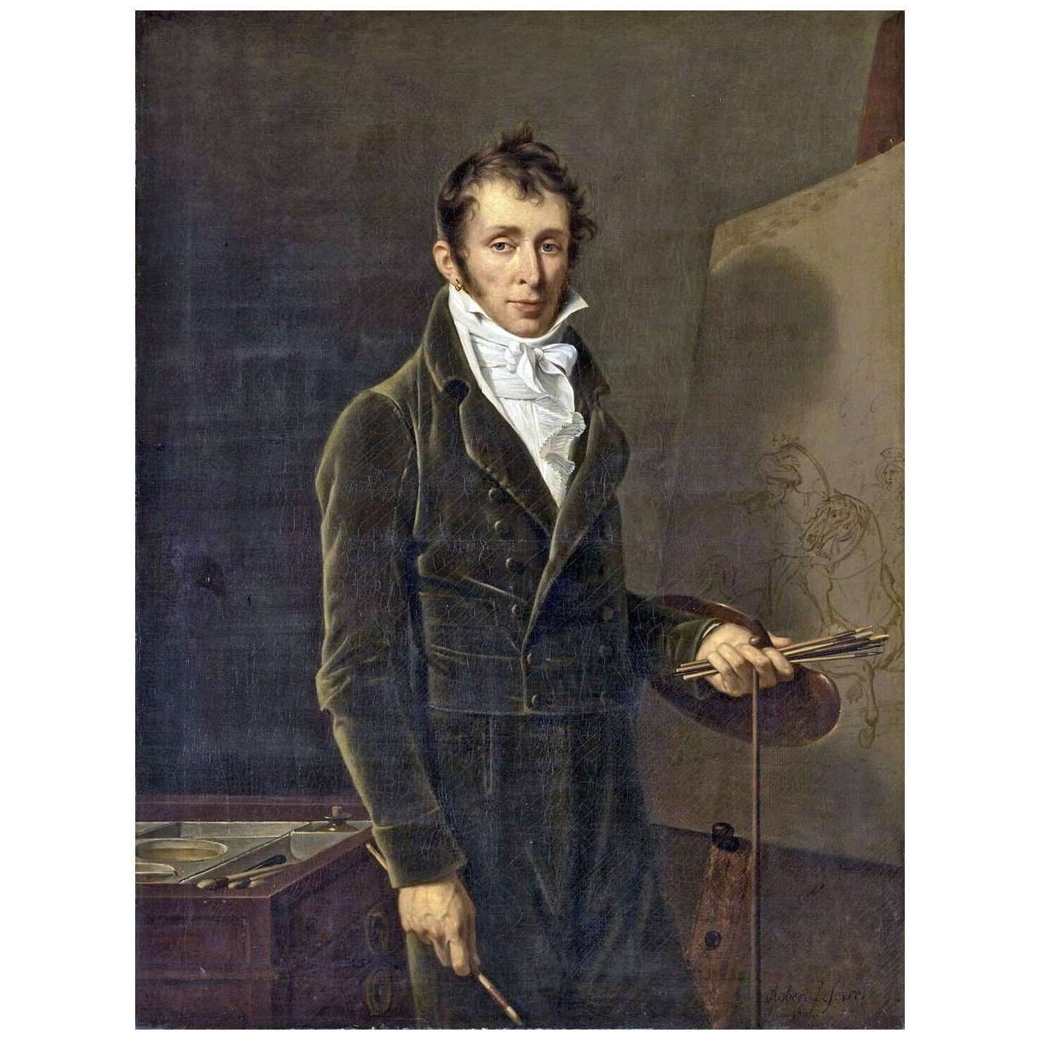  Robert Lefevre. Carle Vernet, peintre. 1804. Musee du Louvre