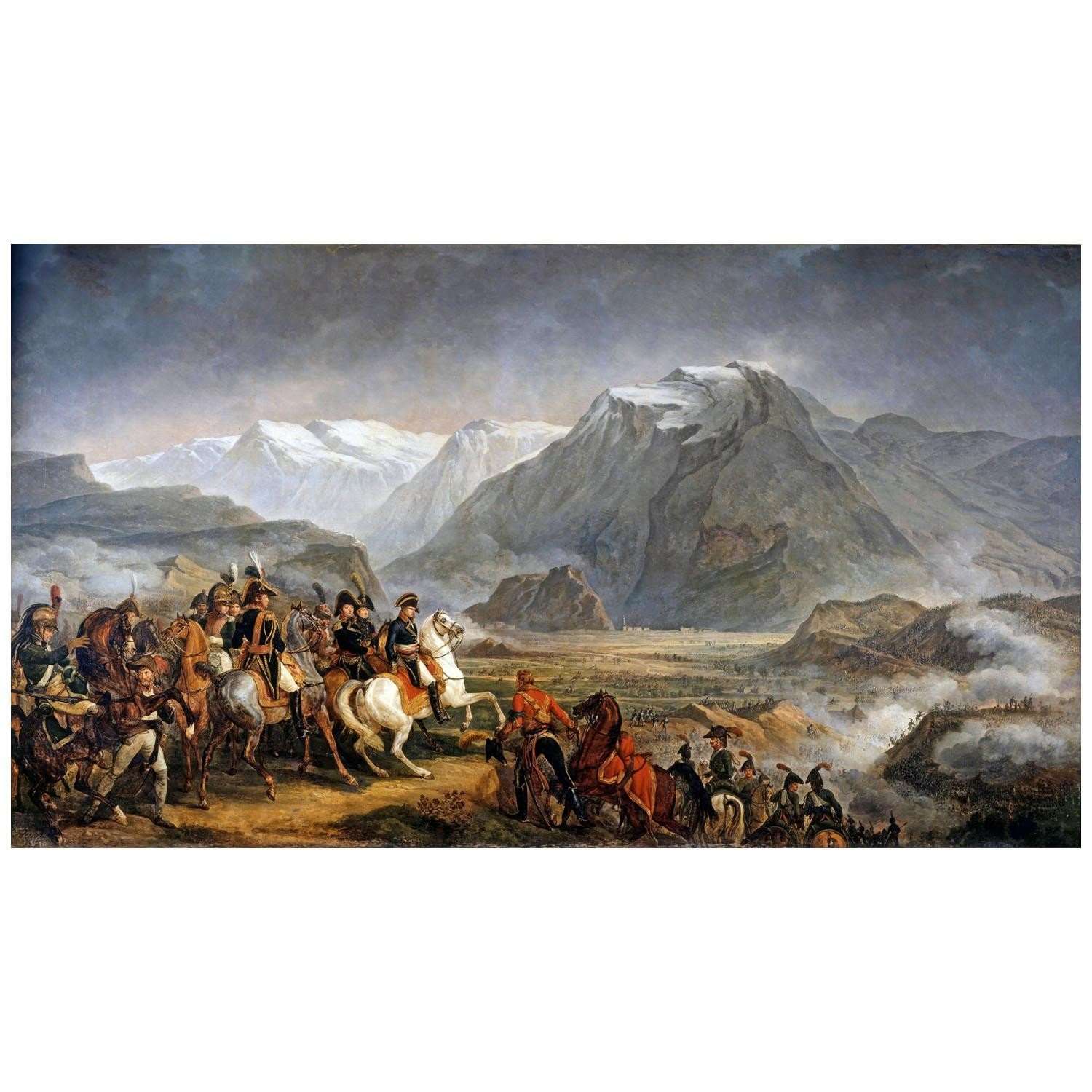  Carle Vernet. La bataille de Rivoli. 1805. Ch?teau de Grosbois