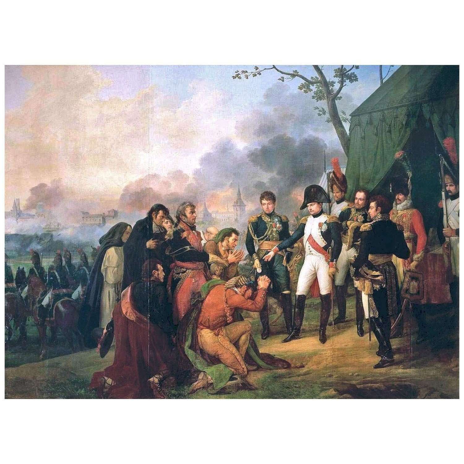  Carle Vernet. Napol?on aux portes de Madrid. 1810. Community of Madrid