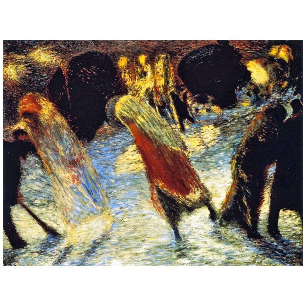  Carlo Carra. Partenza del Teatro. 1910. Estorick Collection, London