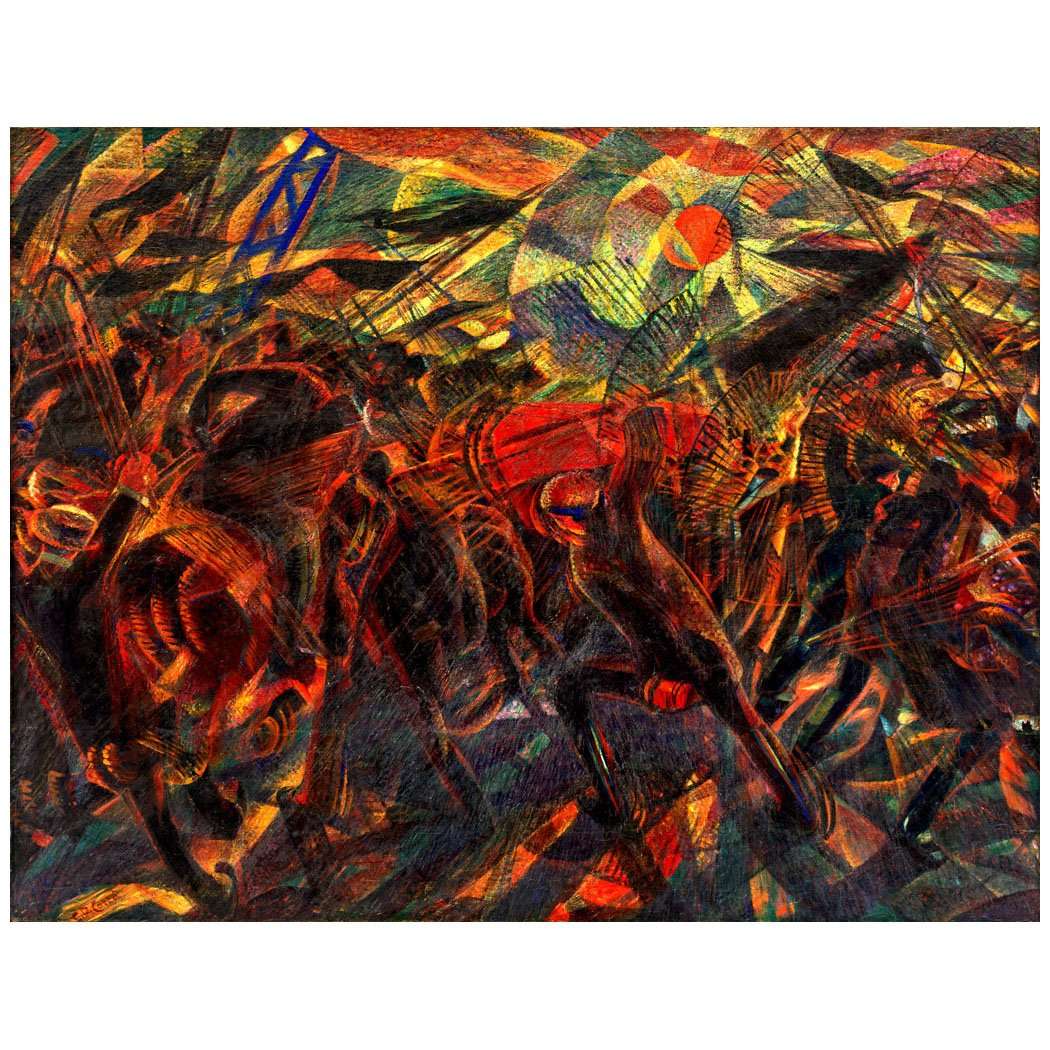  Carlo Carra. Il funerale dellanarchico Galli. 1911. MoMA, NY